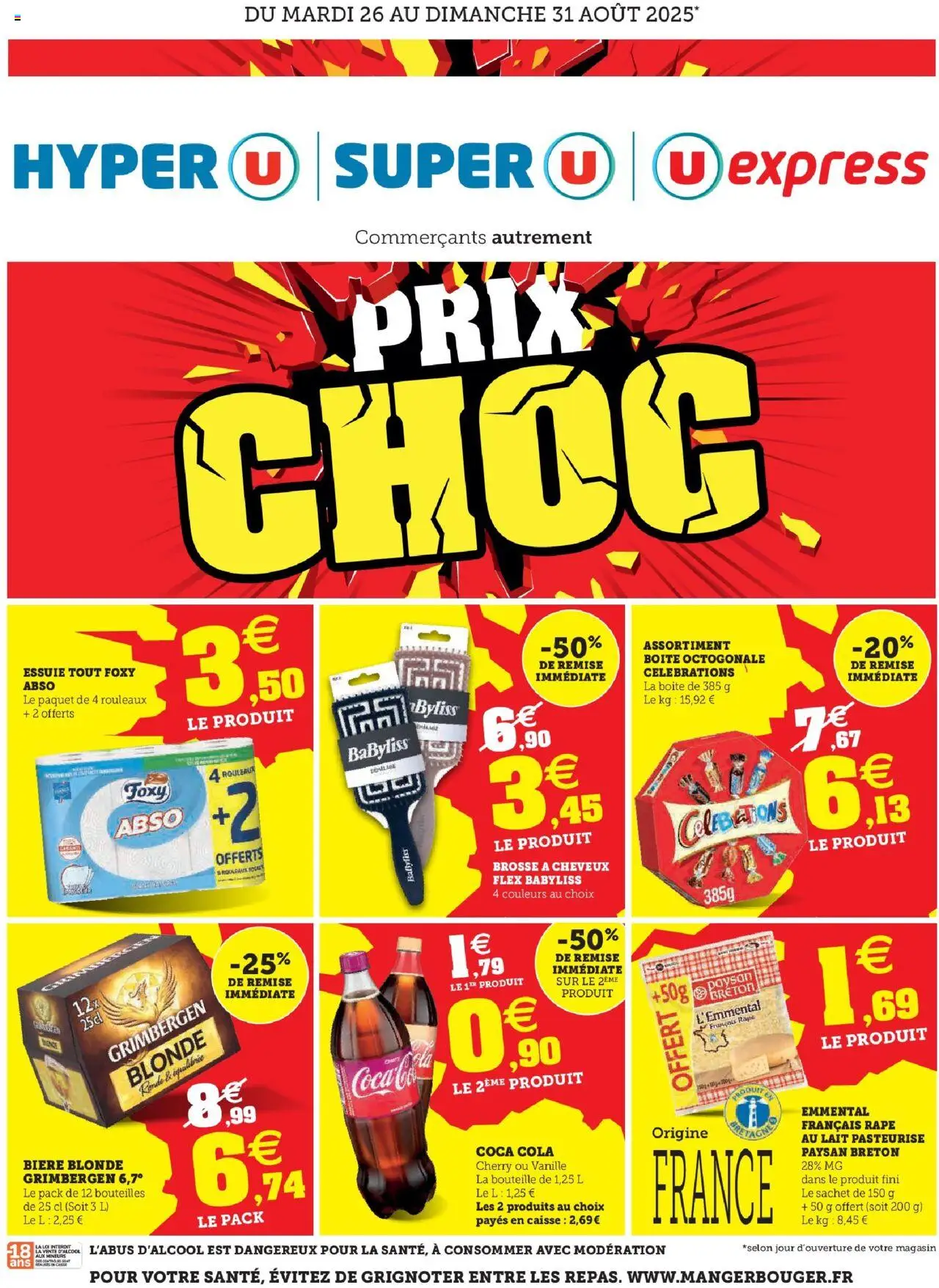  | Page: 1 | Produits: Brosse à cheveux, Emmental, Lait, Coca cola