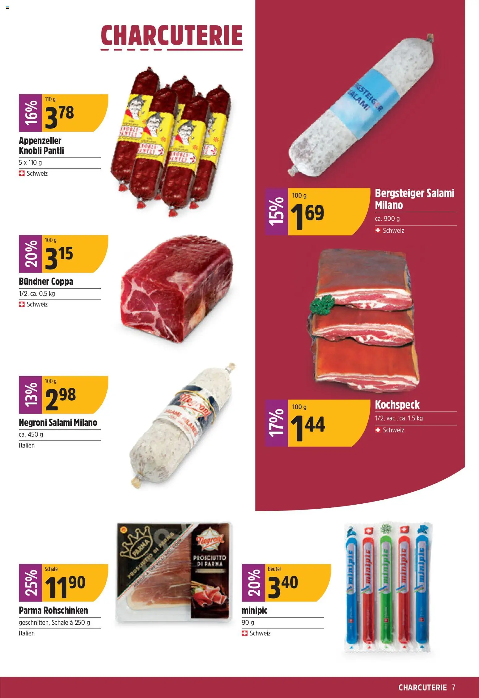 TopCC Aktionen – gültig ab 05.01.2026 | Seite: 7 | Produkte: Salami