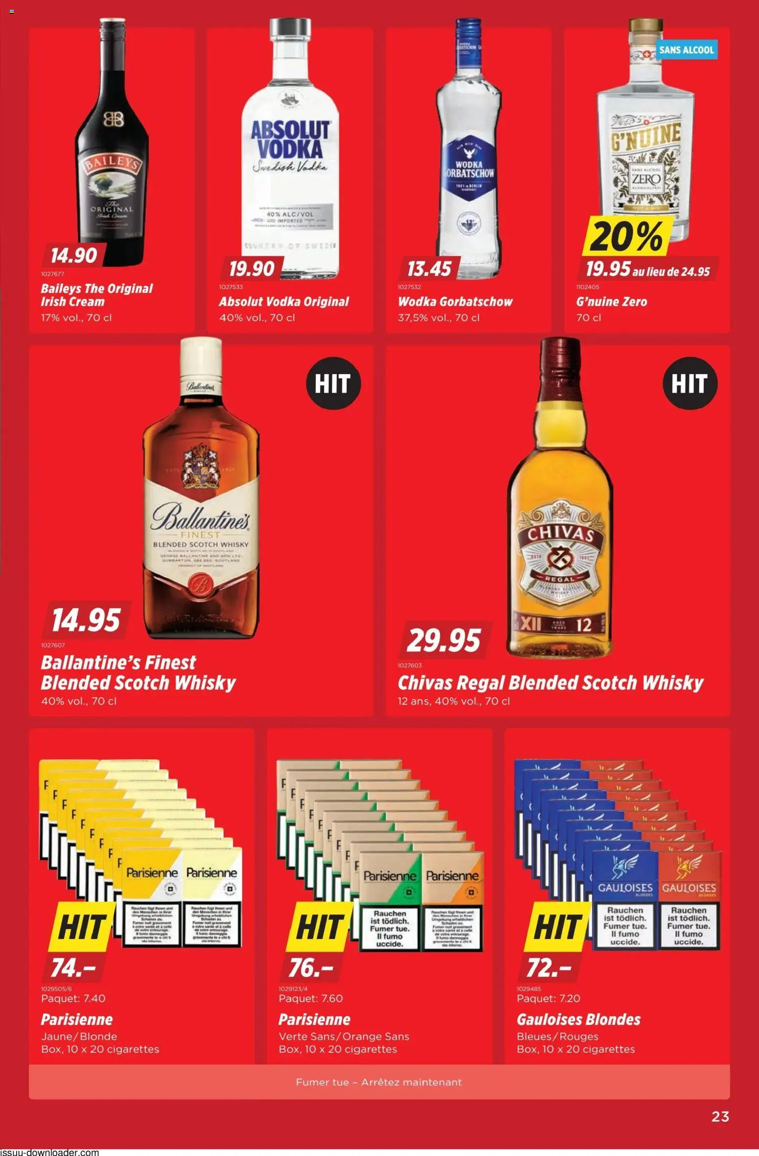 Denner Aktionen FR – gültig ab 28.10.2025 | Seite: 23 | Produkte: Regal, Wodka