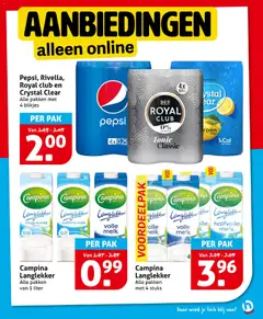 Hoogvliet folder - Voorbeeld van een folder van Hoogvliet, geldig van 11.03.2026 | Pagina: 27 | Producten: Waffelini, Pepsi, Halfvolle Melk, Magere melk