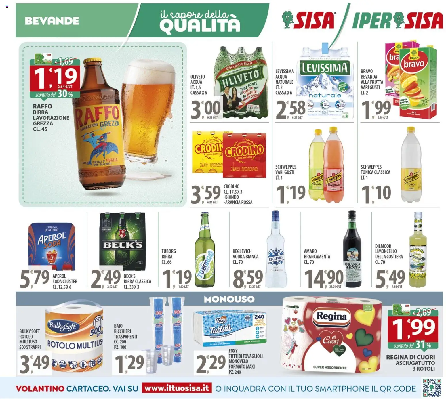Volantino SISA del 25.11.2025 | Pagina: 11 | Prodotti: Birra, Frutta, Arancia, Amaro