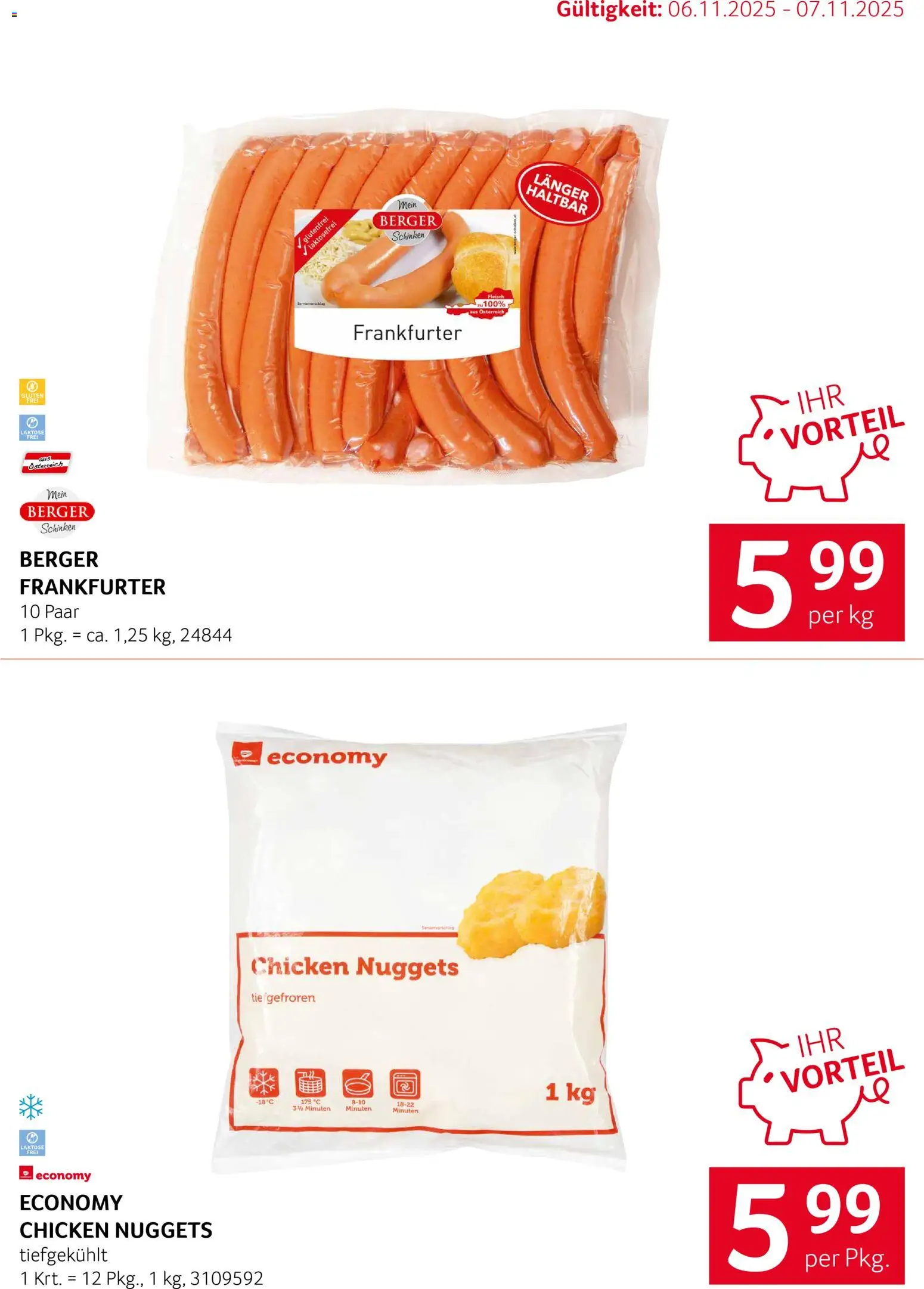 Transgourmet Spartage gültig ab 06.11.2025 | Seite: 3 | Produkte: Schinken