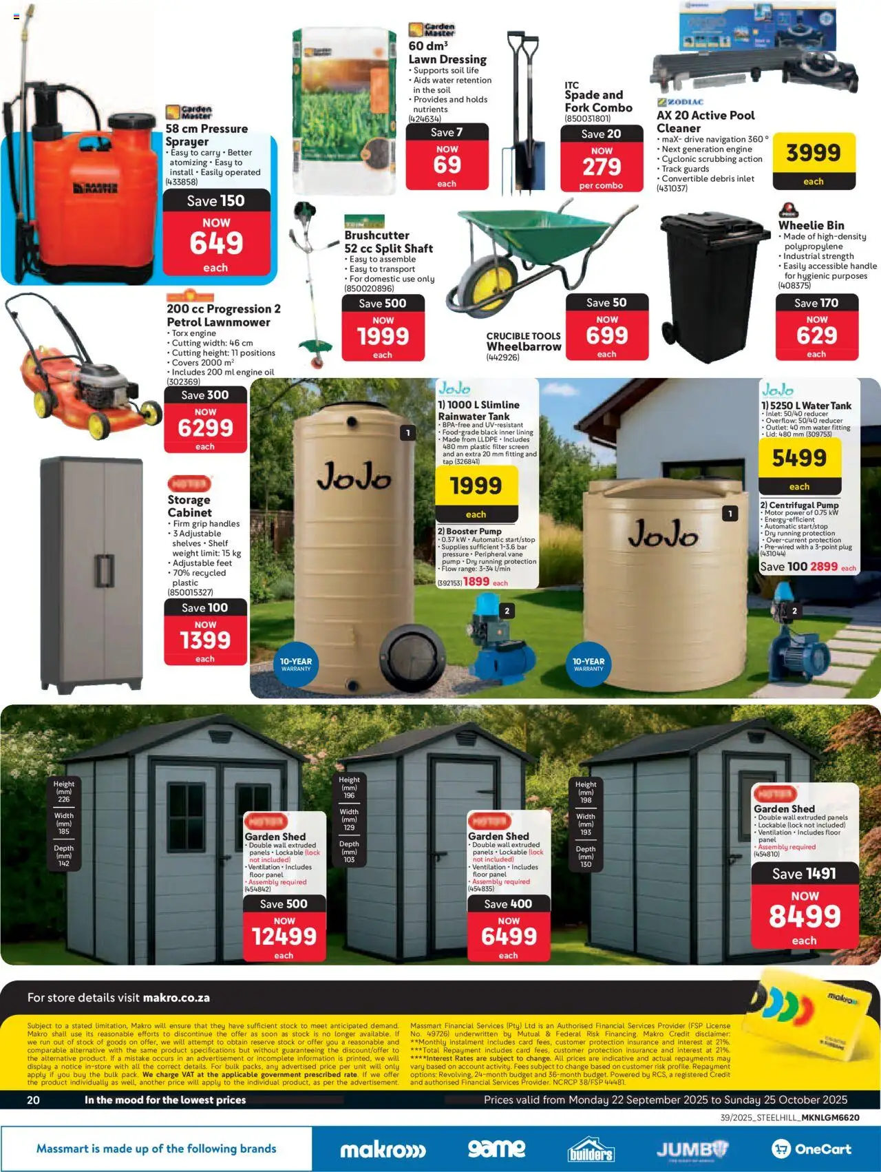 New Makro catalogue – valid from 22.09.2025 | Page: 20 | Products: Lock, Spade, Tap, Stock