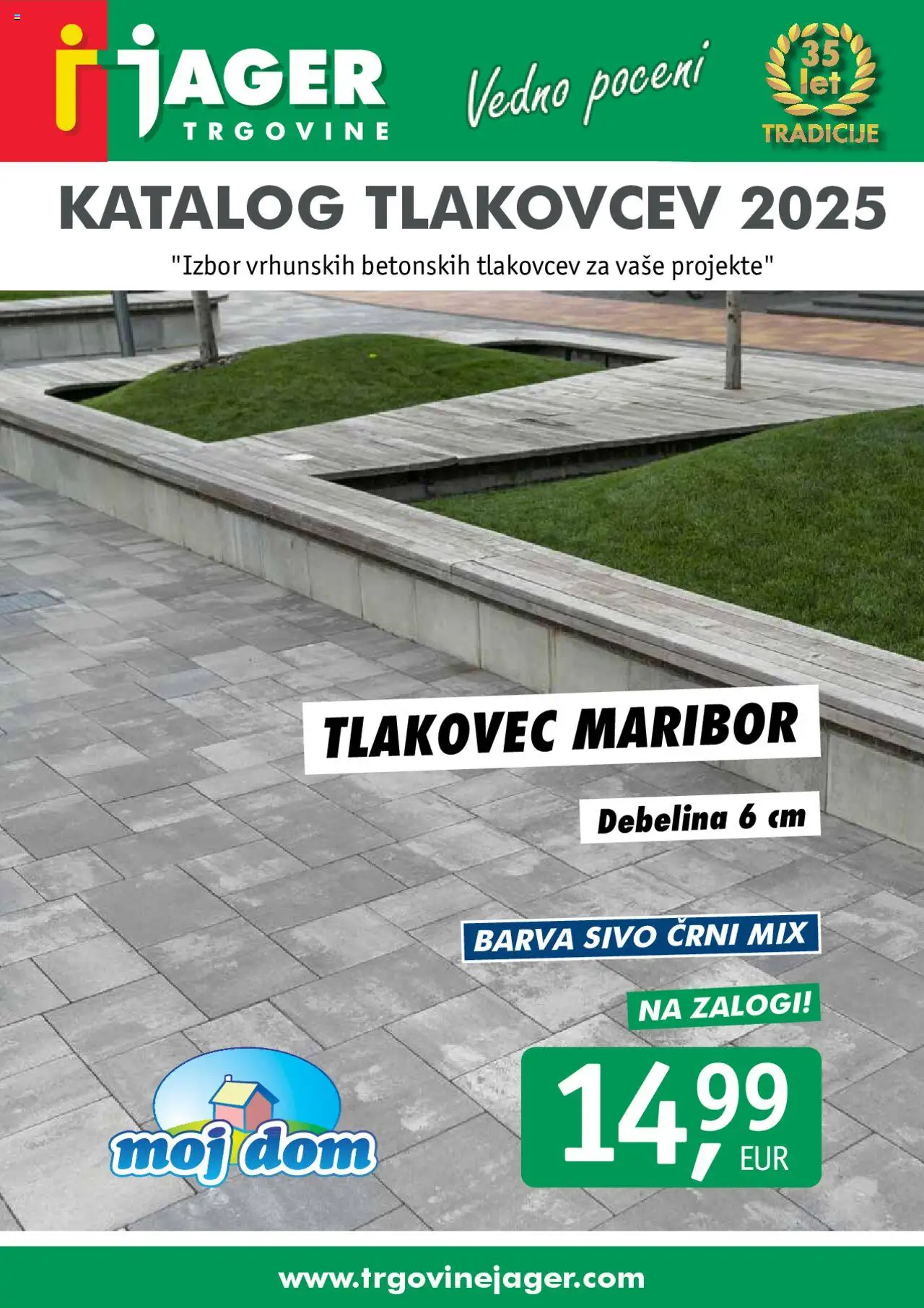 Novi Jager katalog ponudbe – veljaven od 14.04.2025 | Stran: 1 | Izdelki: Barva, Tlakovec