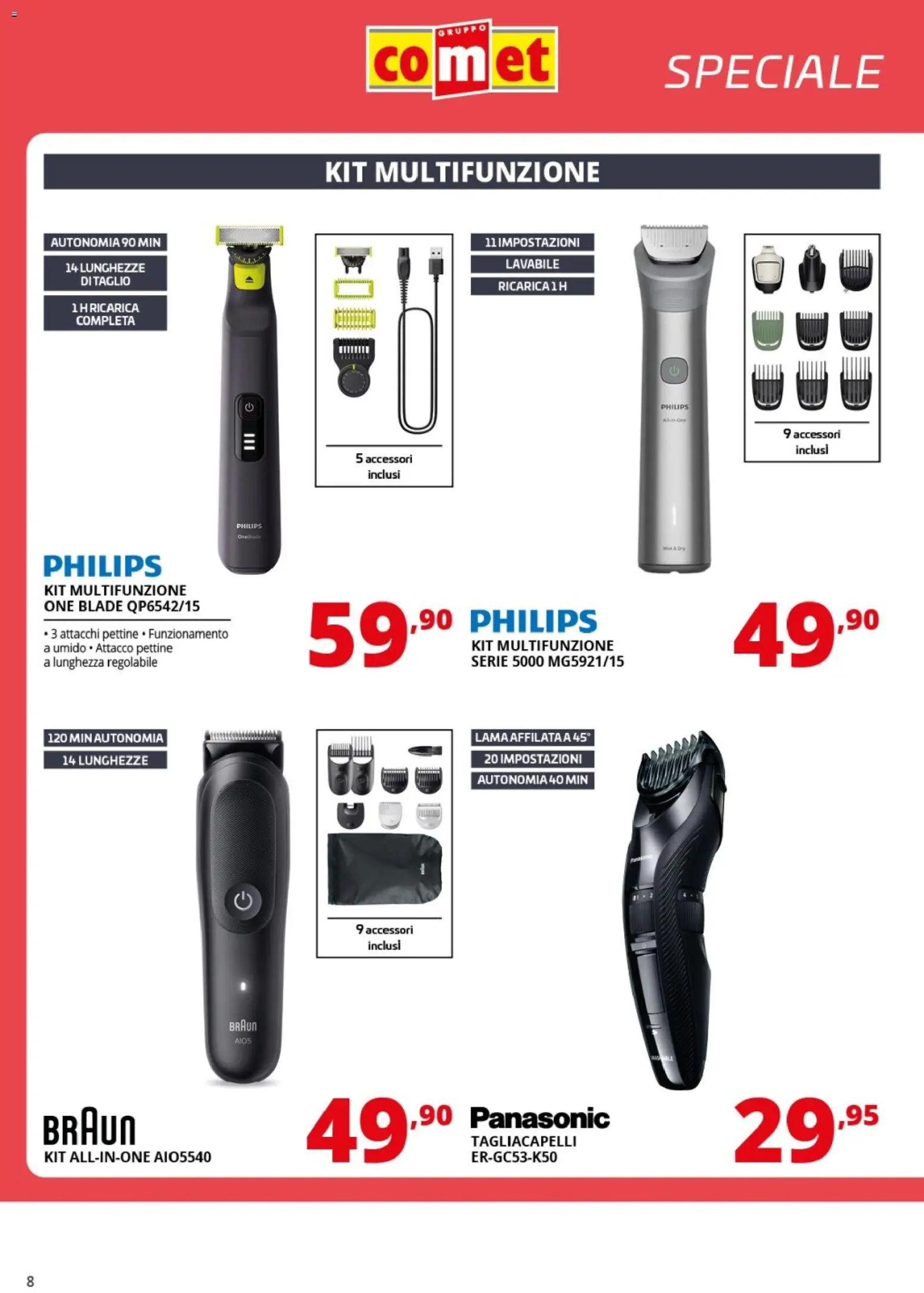 Volantino Comet del 20.03.2026 | Pagina: 8 | Prodotti: Pettine