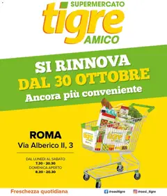 Anteprima del volantino Tigre Nuova Apertura Roma catalogo valido a partire dal 30.10.2025