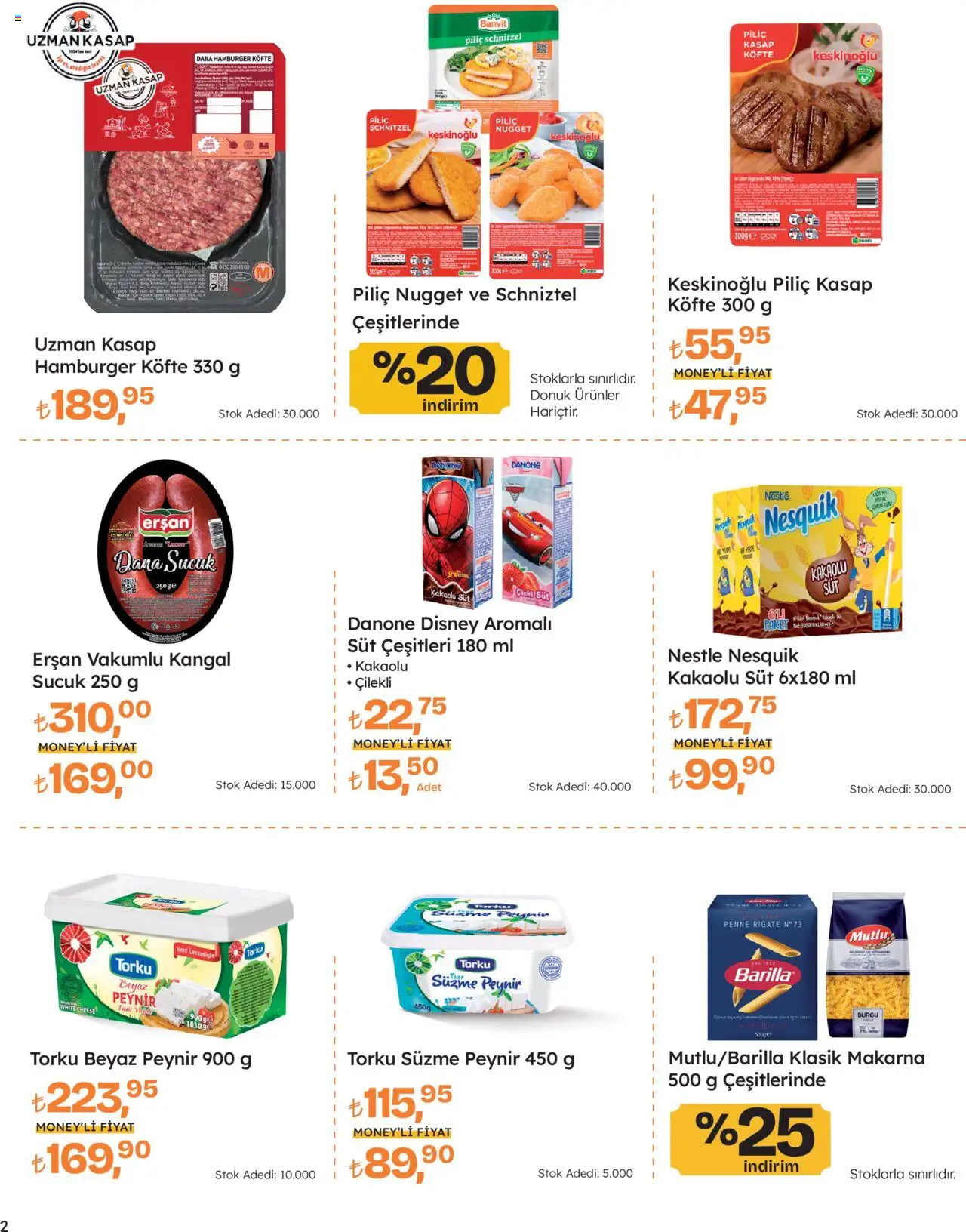 Migros Katalog - Migros Jet Dijital - 21.08.2025 tarihinden itibaren geçerlidir | Sayfa: 2 | Ürünler: Süt, Peynir, Makarna, Sucuk