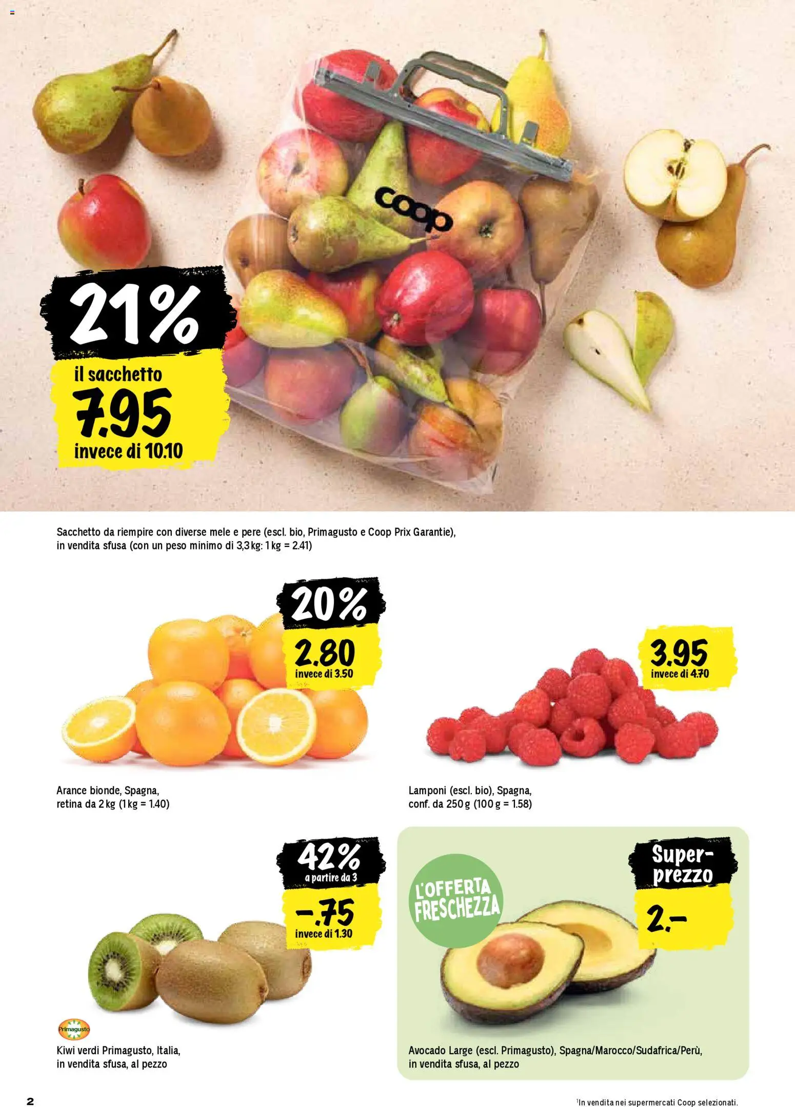 Coop aktionen IT – gültig ab 19.03.2026 | Seite: 2 | Produkte: Avocado, Kiwi