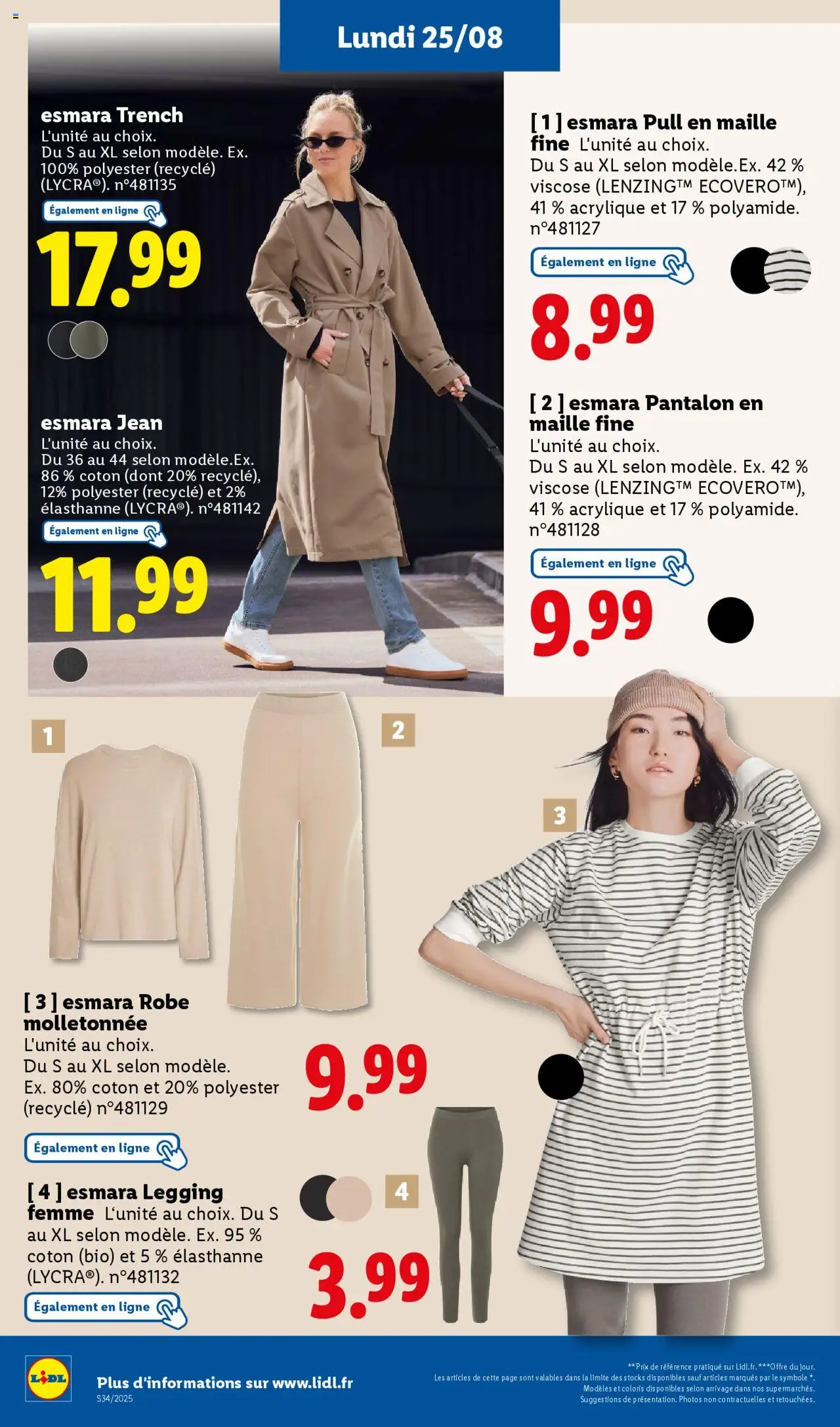  | Page: 64 | Produits: Robe, Pull, Leggings, Trench