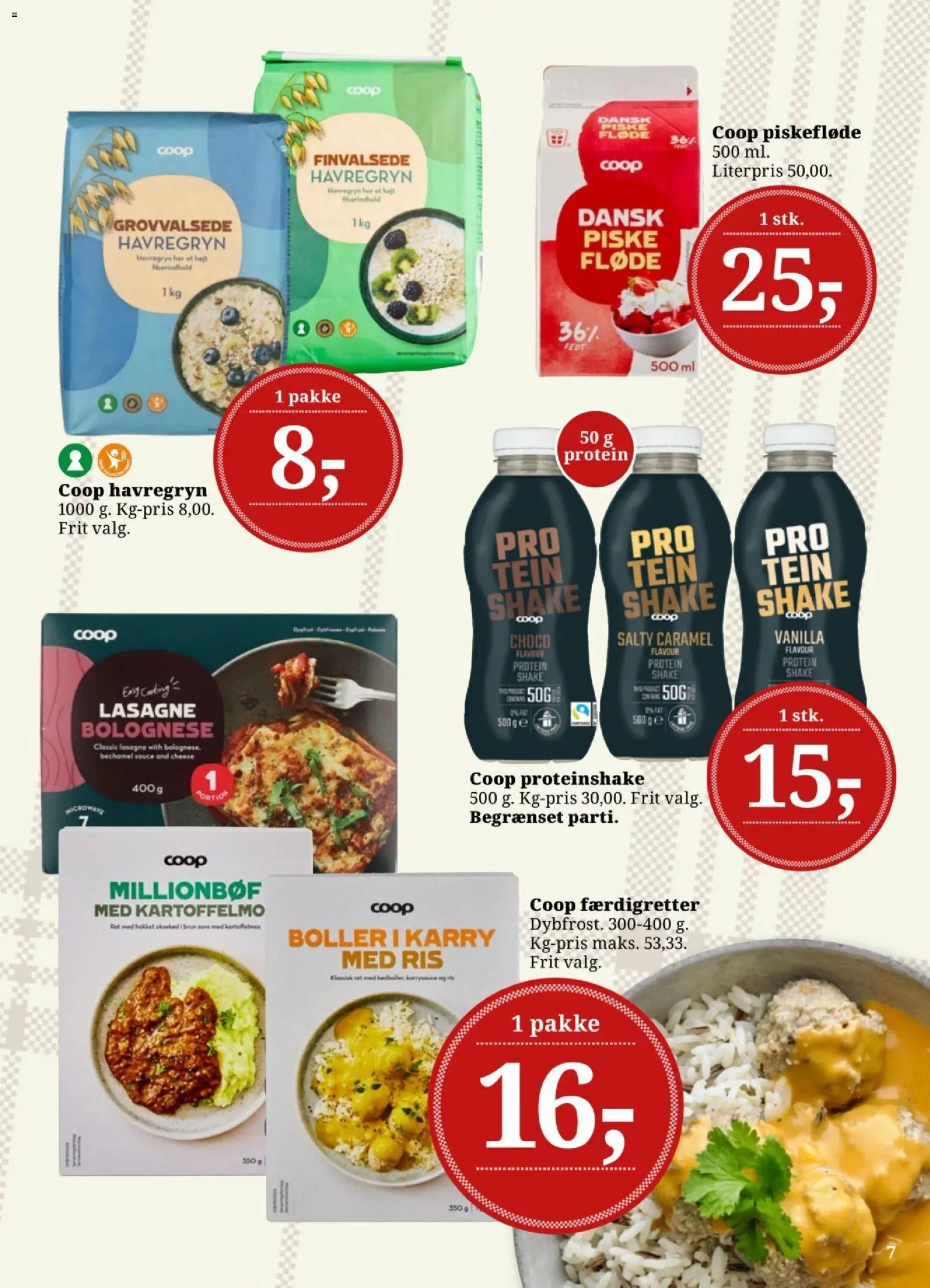 Dagli'Brugsen tilbudsavis – gyldig fra 02.01.2026 | Side: 7 | Produkter: Ris, Oksekød, Fløde, Carpete