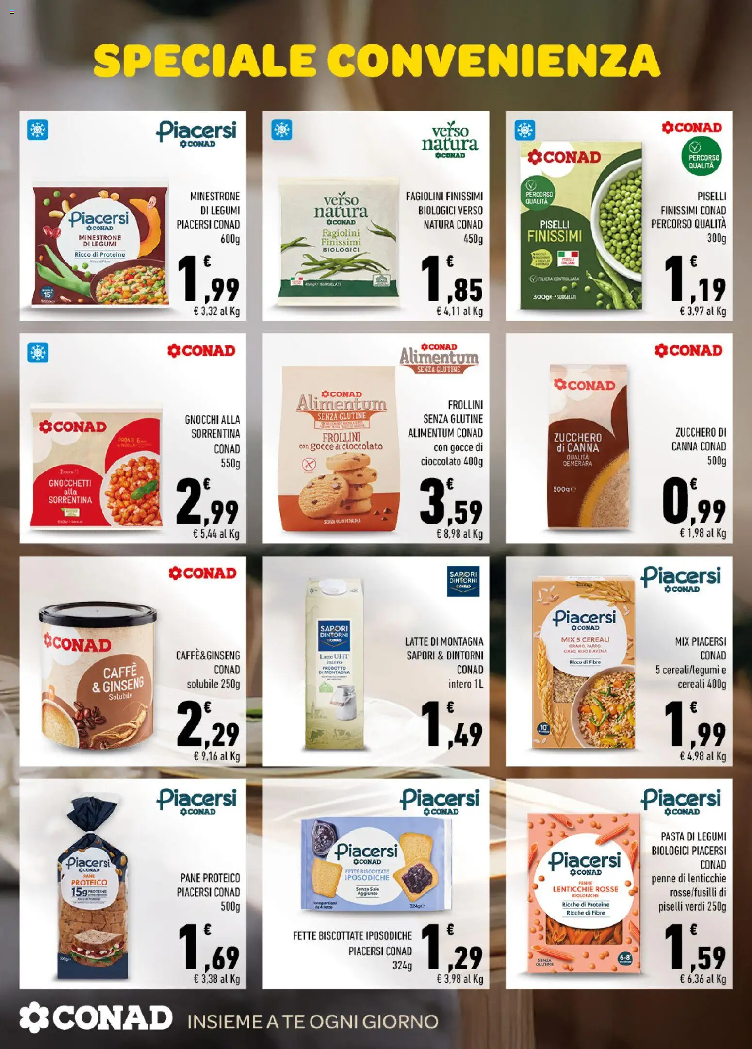 Volantino Conad del 04.03.2026 | Pagina: 5 | Prodotti: Tè, Lenticchie, Piselli, Gnocchi