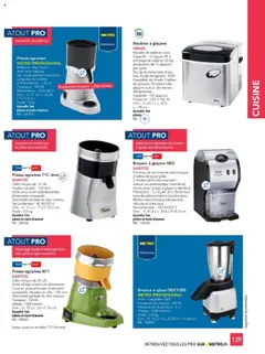 METRO - Prévisualisation de METRO - #CHR Équipement valide à partir de 01.01.2025 | Page: 139 | Produits: Machine à glaçons, Broyeur, Table, Cônes