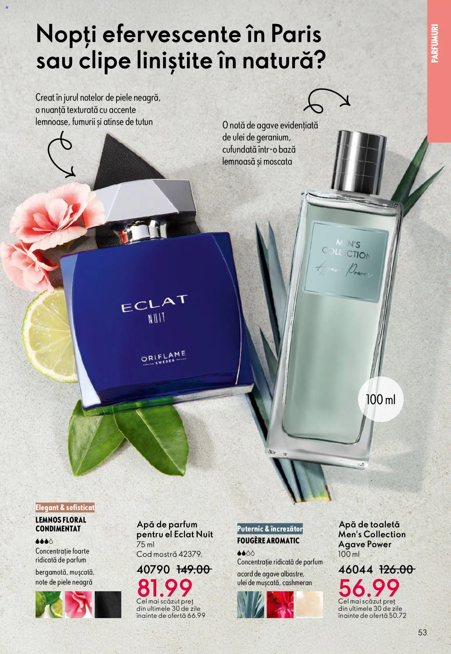 Noul catalog Oriflame – valabil de la 03.12.2025 | Pagină: 53 | Produse: Parfum, Apă de toaletă, Ulei, Apă