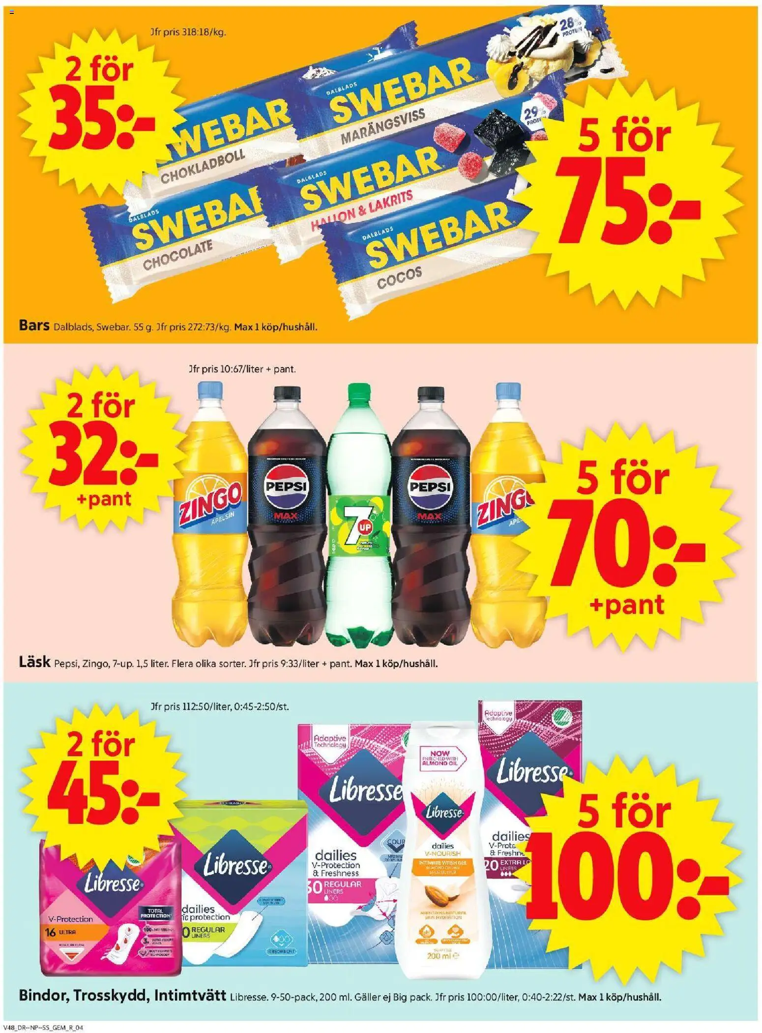 ICA Supermarket reklamblad aktuell från 24.11.2025 | Sida: 4 | Produkter: Lakrits, Zingo, Galler, Apelsin