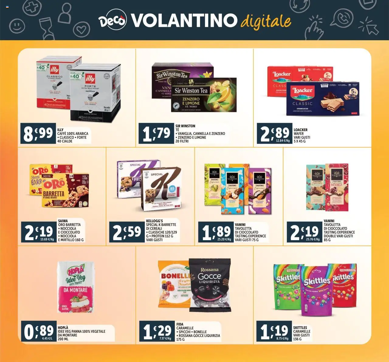 Volantino Decò del 23.09.2025 | Pagina: 24 | Prodotti: Caffè, Cioccolato, Caramelle, Cereali