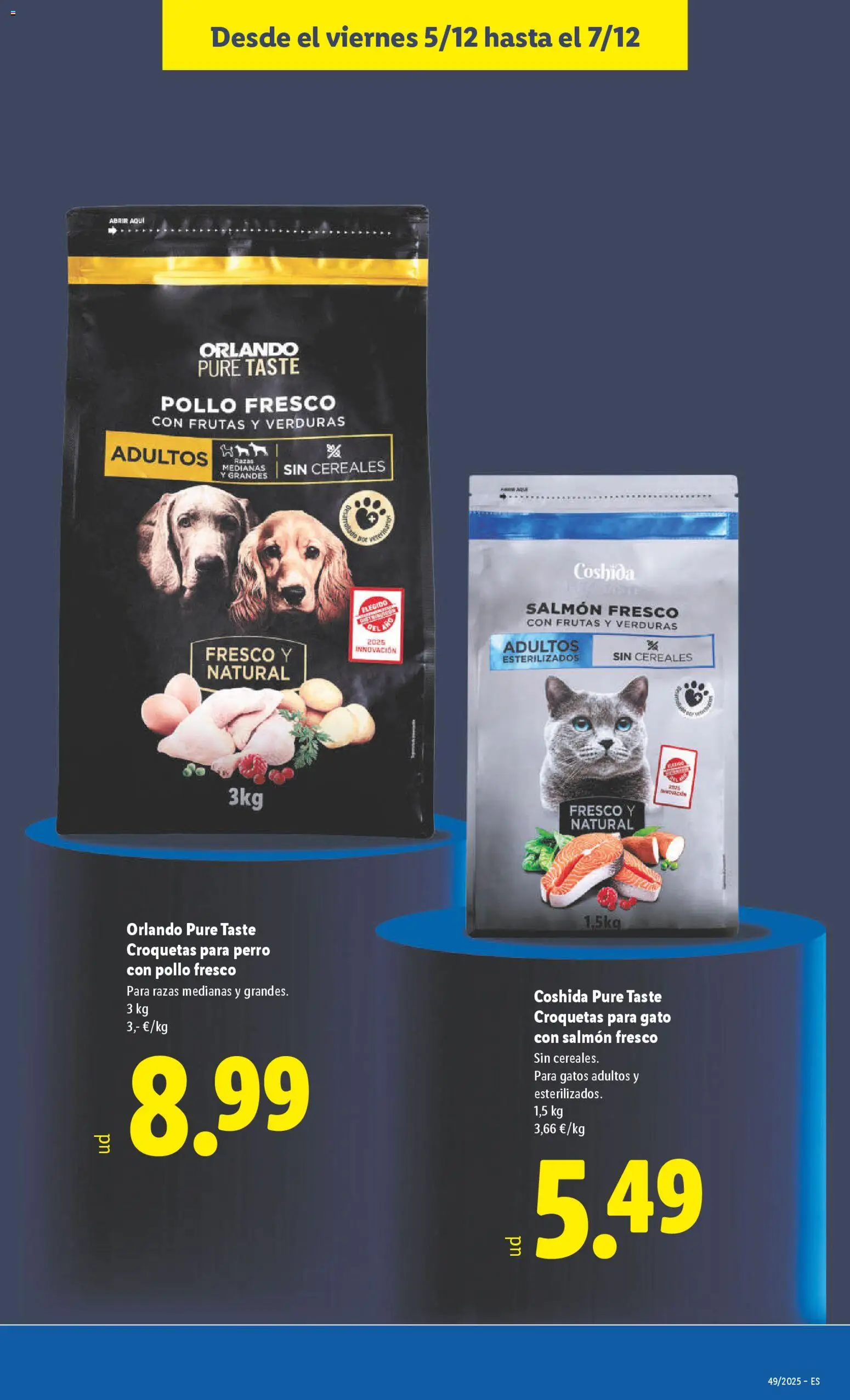 Lidl folleto de bazar │ válido desde el 01.12.2025 | Página: 25 | Productos: Cereales, Croquetas