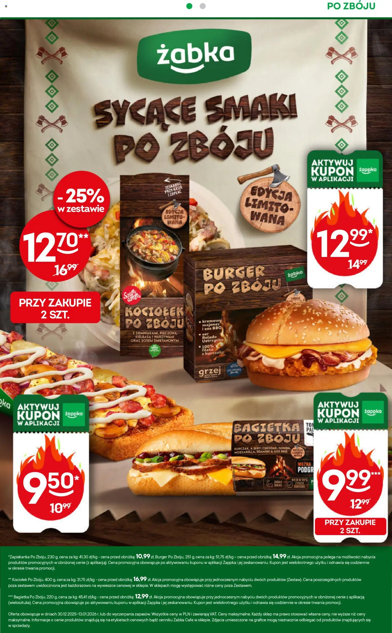 Żabka Gazetka od 30.12.2025 | Strona: 32 | Produkty: Kiełbasa, Rolada, Sery, Sos