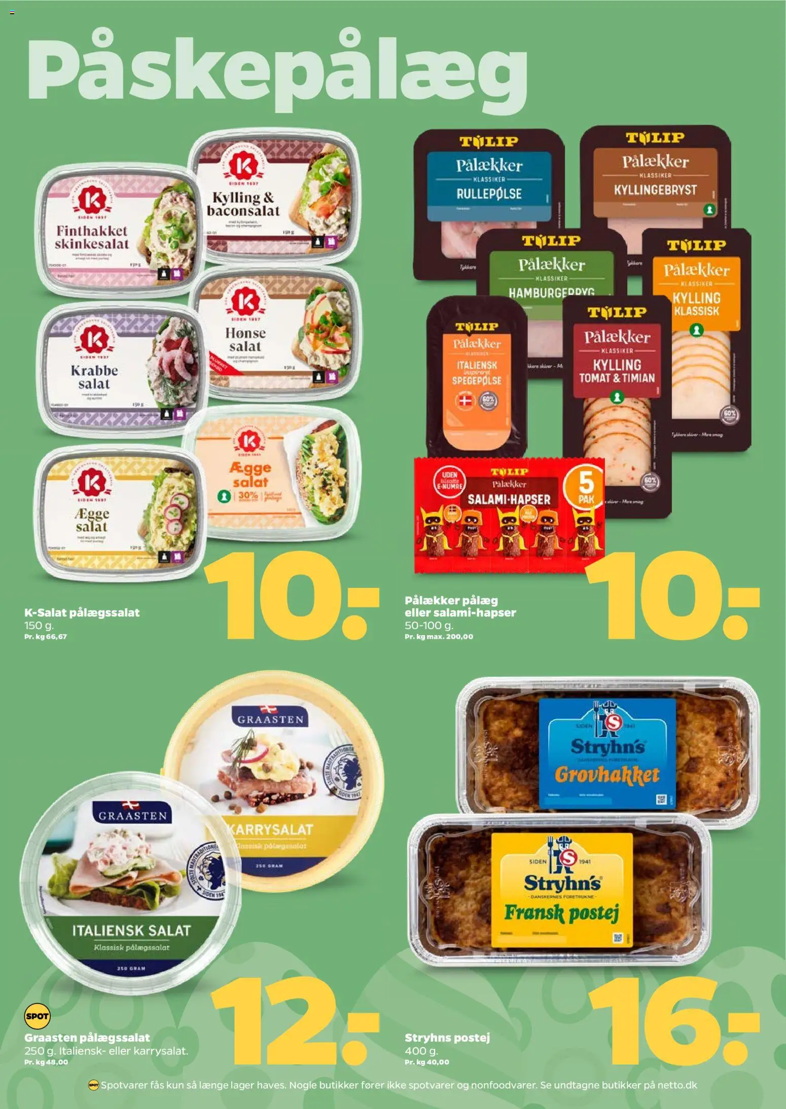 Netto tilbudsavis – gyldig fra 28.03.2026 | Side: 4 | Produkter: Salat, Rullepølse, Karrysalat, Timian