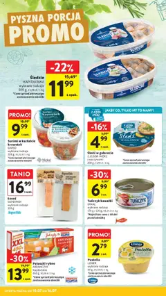 Intermarche Gazetka od 10.07.2025 | Strona: 21 | Produkty: Łosoś wędzony, Paluszki, Ryba, Łosoś wędzony na ciepło
