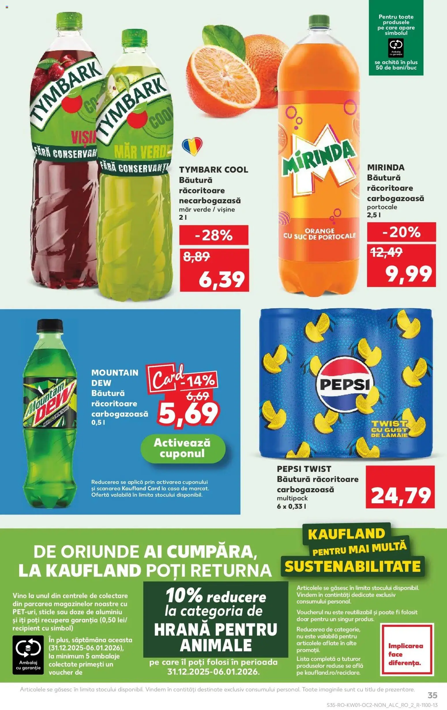 Noul catalog Kaufland – valabil de la 31.12.2025 | Pagină: 35 | Produse: Suc, Portocale, Lămâie
