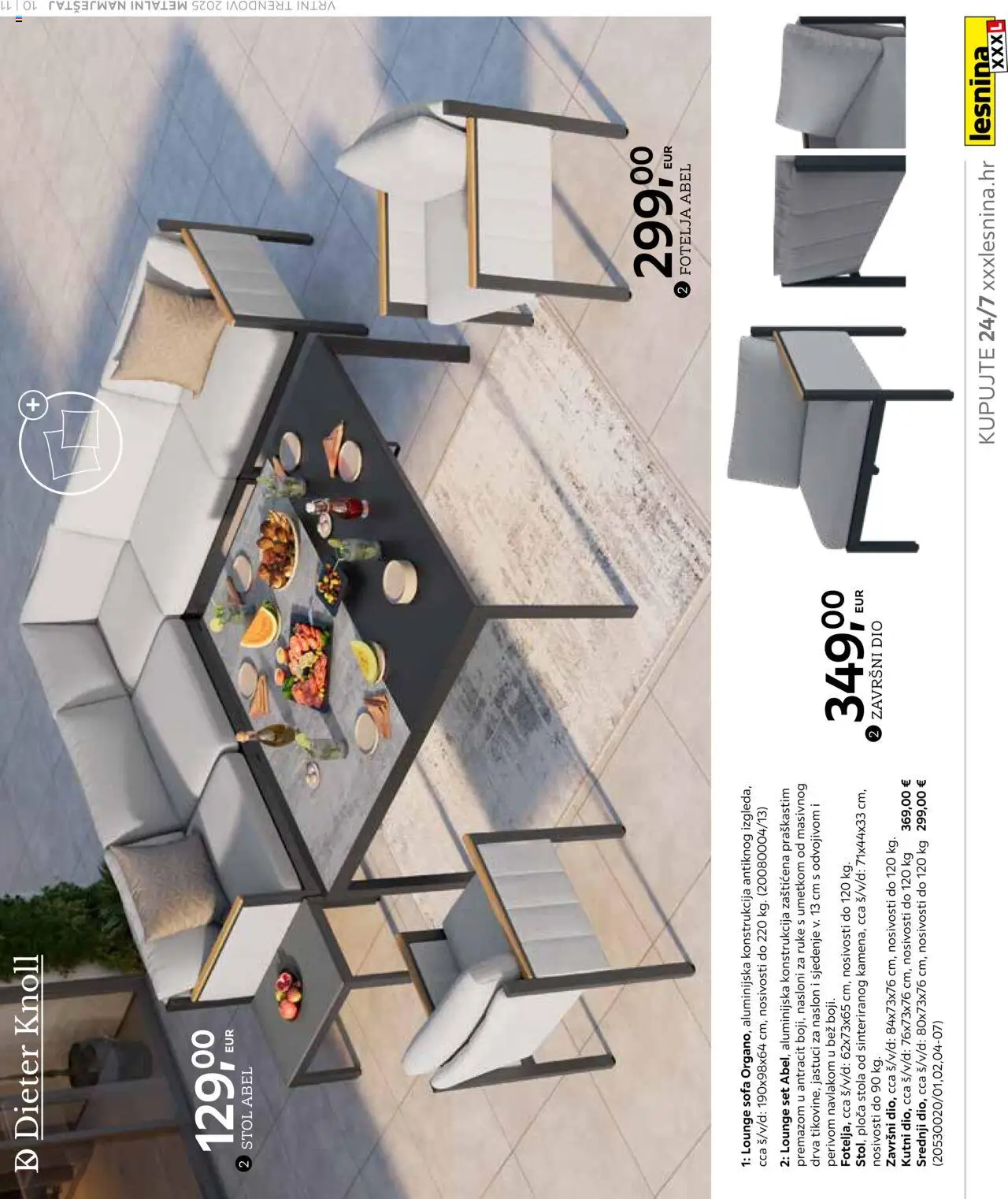 Lesnina katalog | vrijedi od 25.02.2025 | Stranica: 11 | Proizvodi: Fotelja, Stol