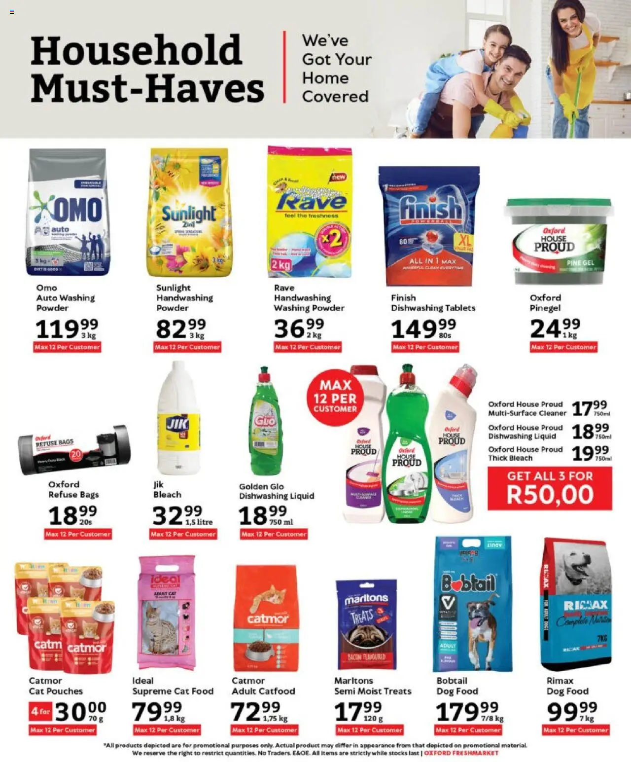 Oxford Freshmarket Specials │ valid from 27.08.2025 | Page: 17 | Products: Powder, Refuse bags, Dishwashing liquid, Bacon