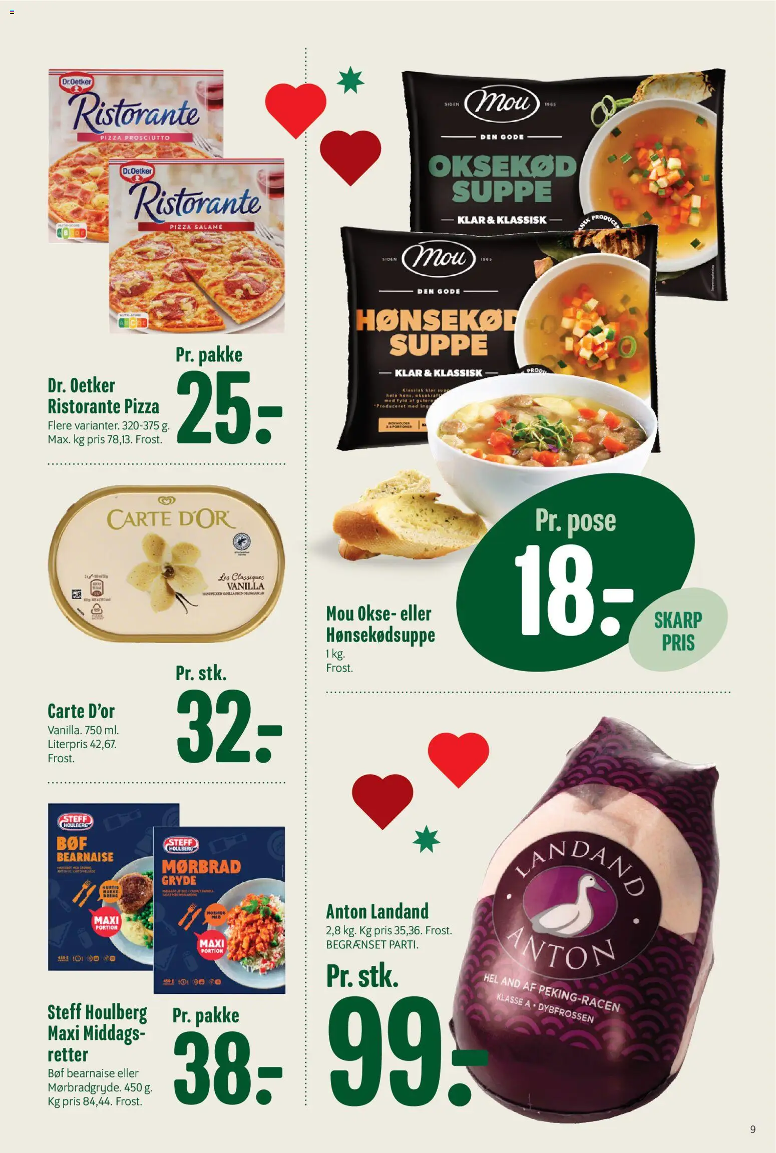 Min Købmand tilbudsavis – gyldig fra 12.12.2025 | Side: 13 | Produkter: Pizza, Oksekød, Suppe