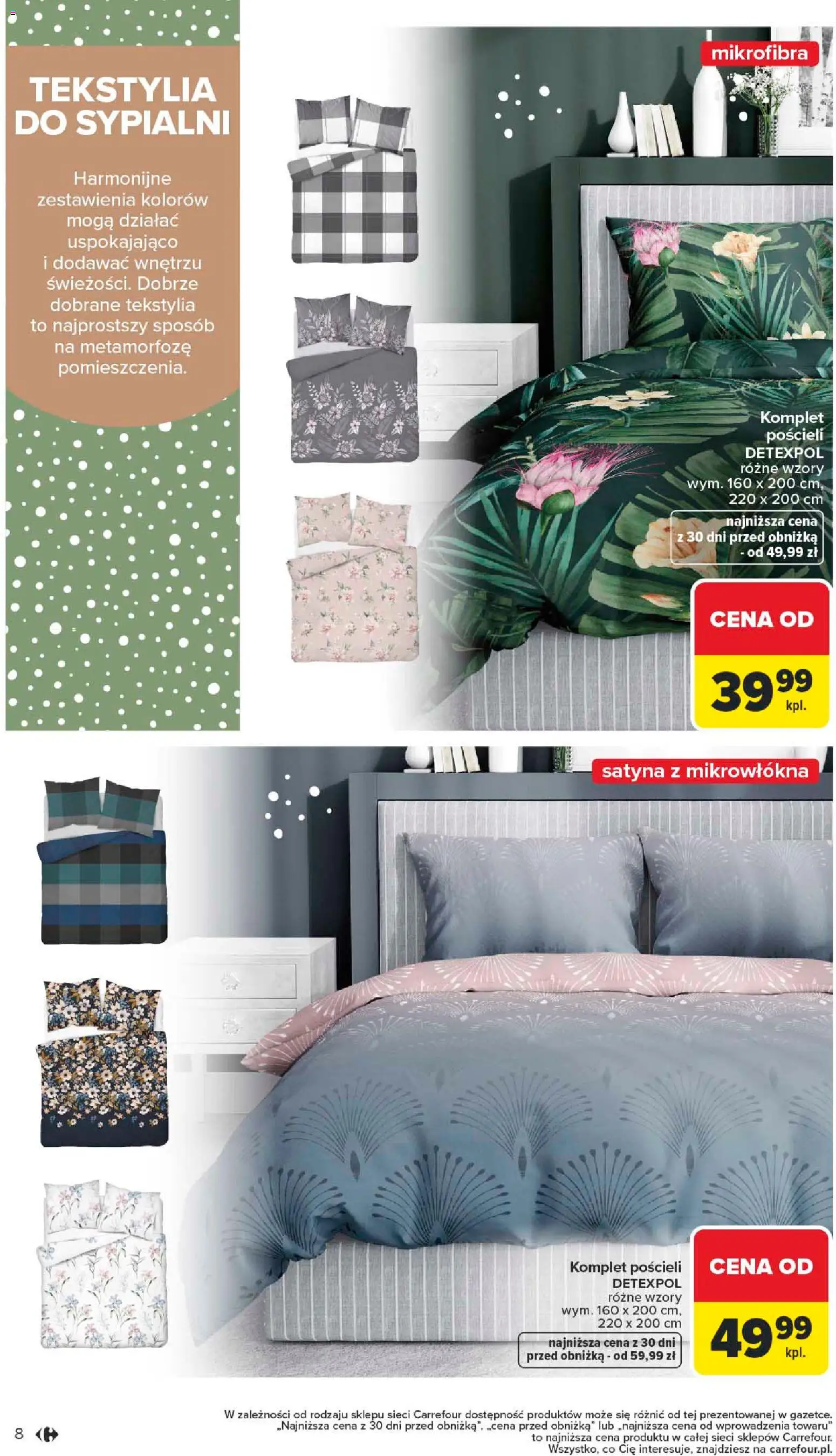 Carrefour Gazetka - Dom: Wszystko Dla Twojej Wygody od 12.01.2026 | Strona: 8 | Produkty: Tekstylia