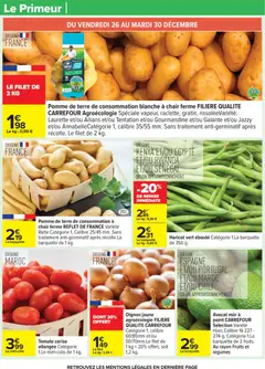 Carrefour - Prévisualisation de Carrefour catalogue semaine 52 valide à partir de 23.12.2025 | Page: 19 | Produits: Haricot vert, Pomme de terre, Oignon, Pommes de terre