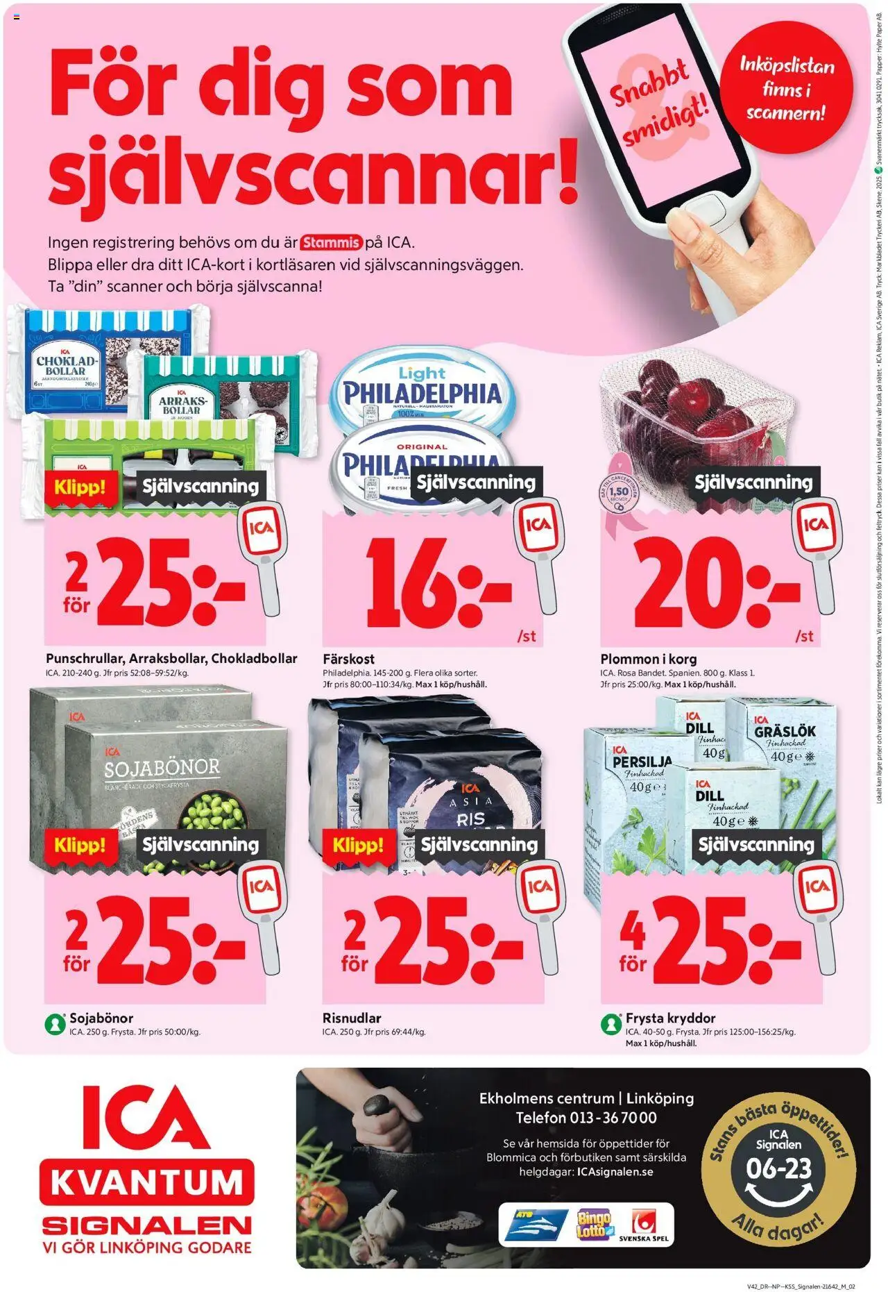 ICA Kvantum reklamblad aktuell från 13.10.2025 | Sida: 10 | Produkter: Gräslök, Korg, Telefon, Spel