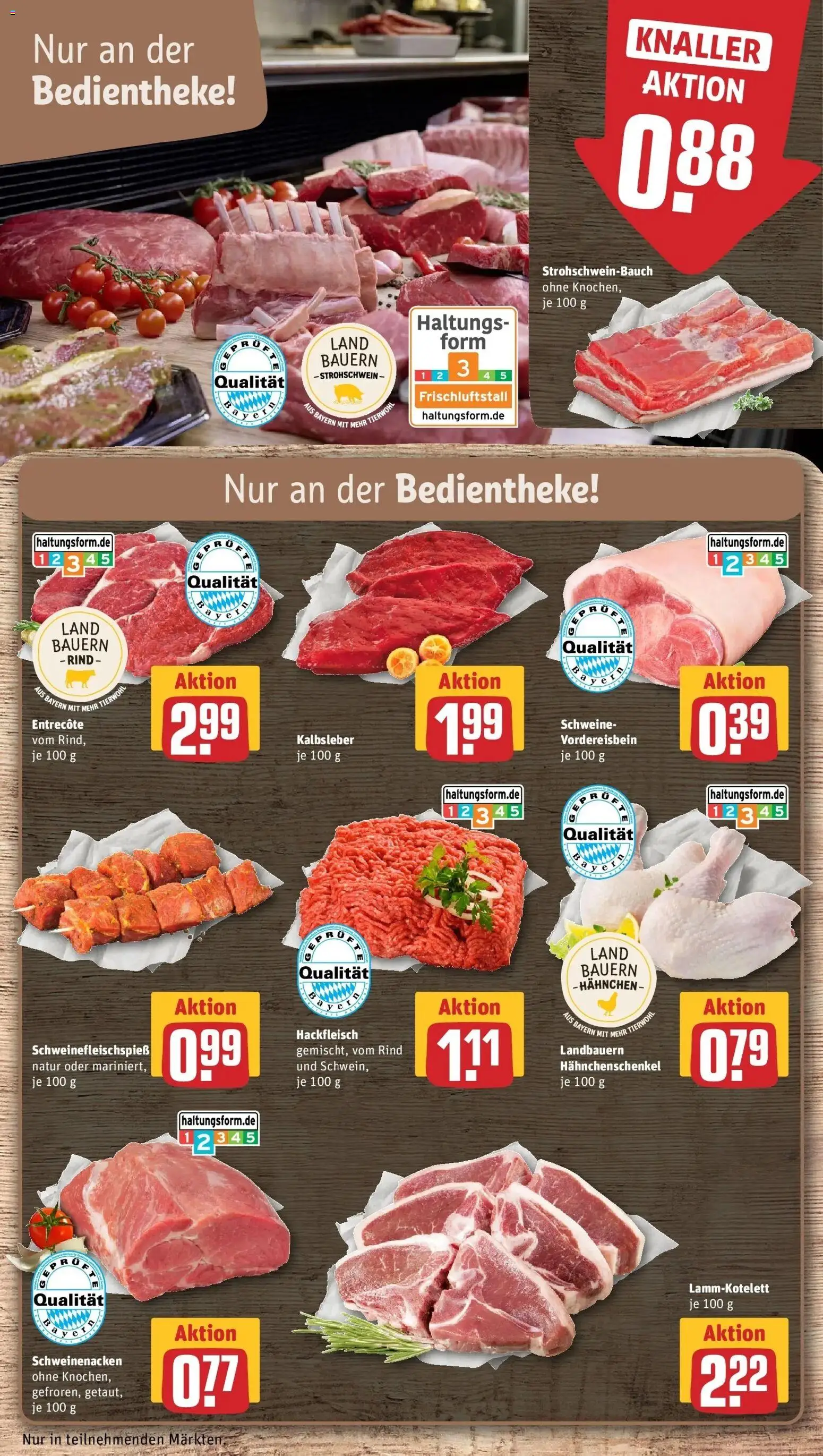 Rewe prospekt Beilngries	 – gültig ab 09.02.2026 | Seite: 16 | Produkte: Hahnchen, Entrecote, Steak, Hackfleisch
