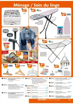  | Page: 87 | Produits: Machine à laver, Table, Cintre, Vêtements