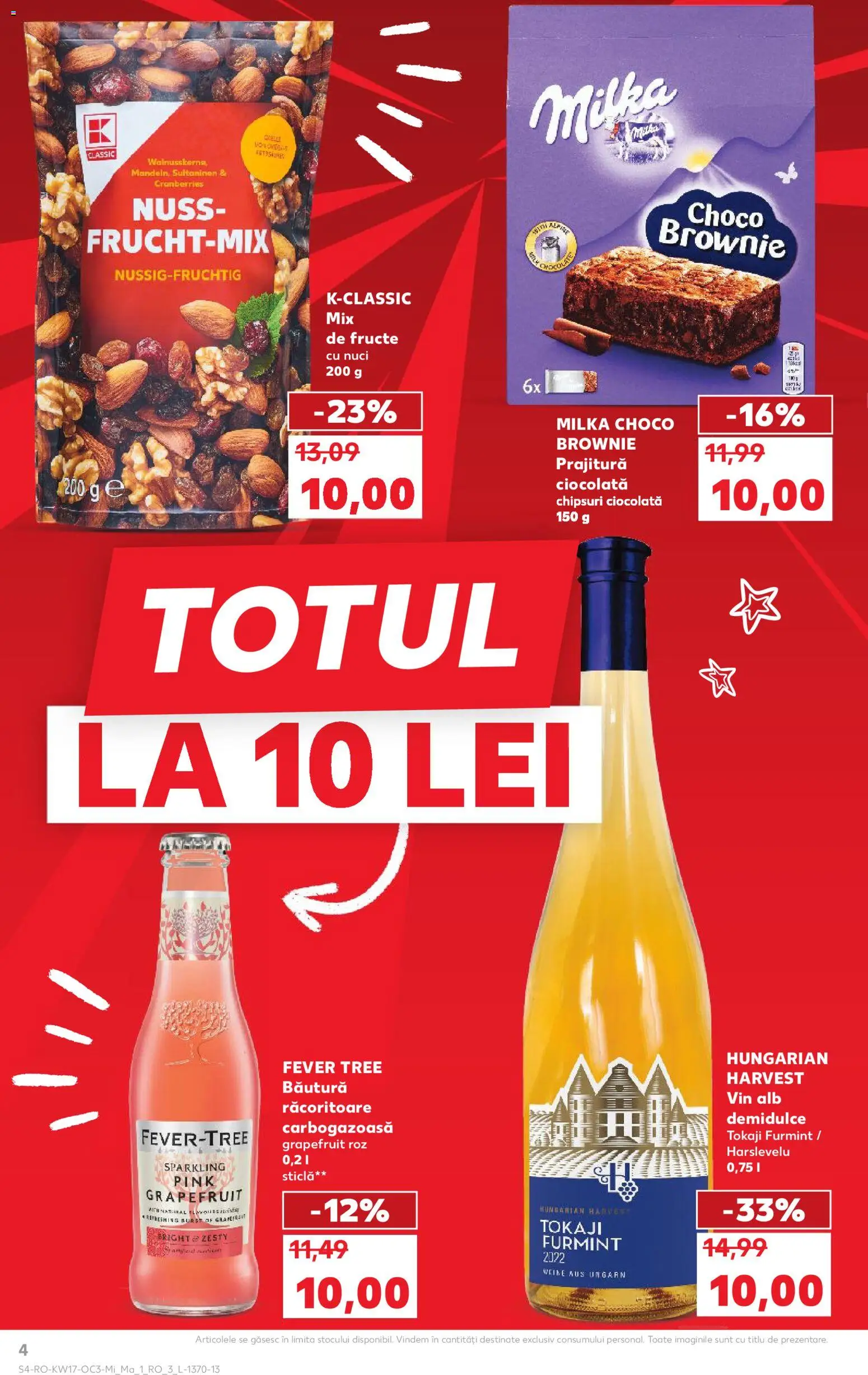Noul catalog Kaufland – valabil de la 22.04.2026 | Pagină: 4 | Produse: Prăjitură, Vin, Chipsuri, Nuci