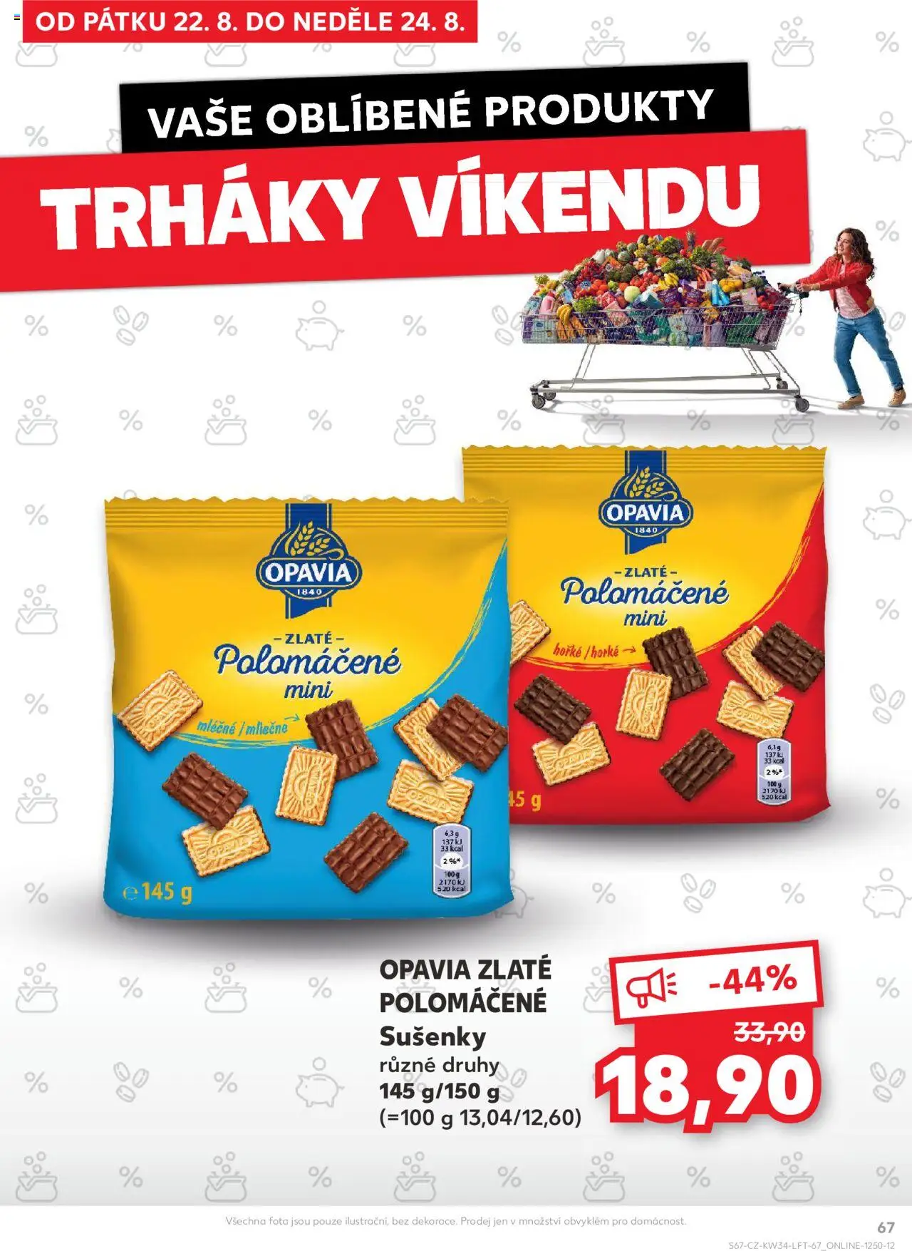 Kaufland leták - Praha 4 od 20.08.2025 | Strana: 67 | Produkty: Cookies, Sušenky