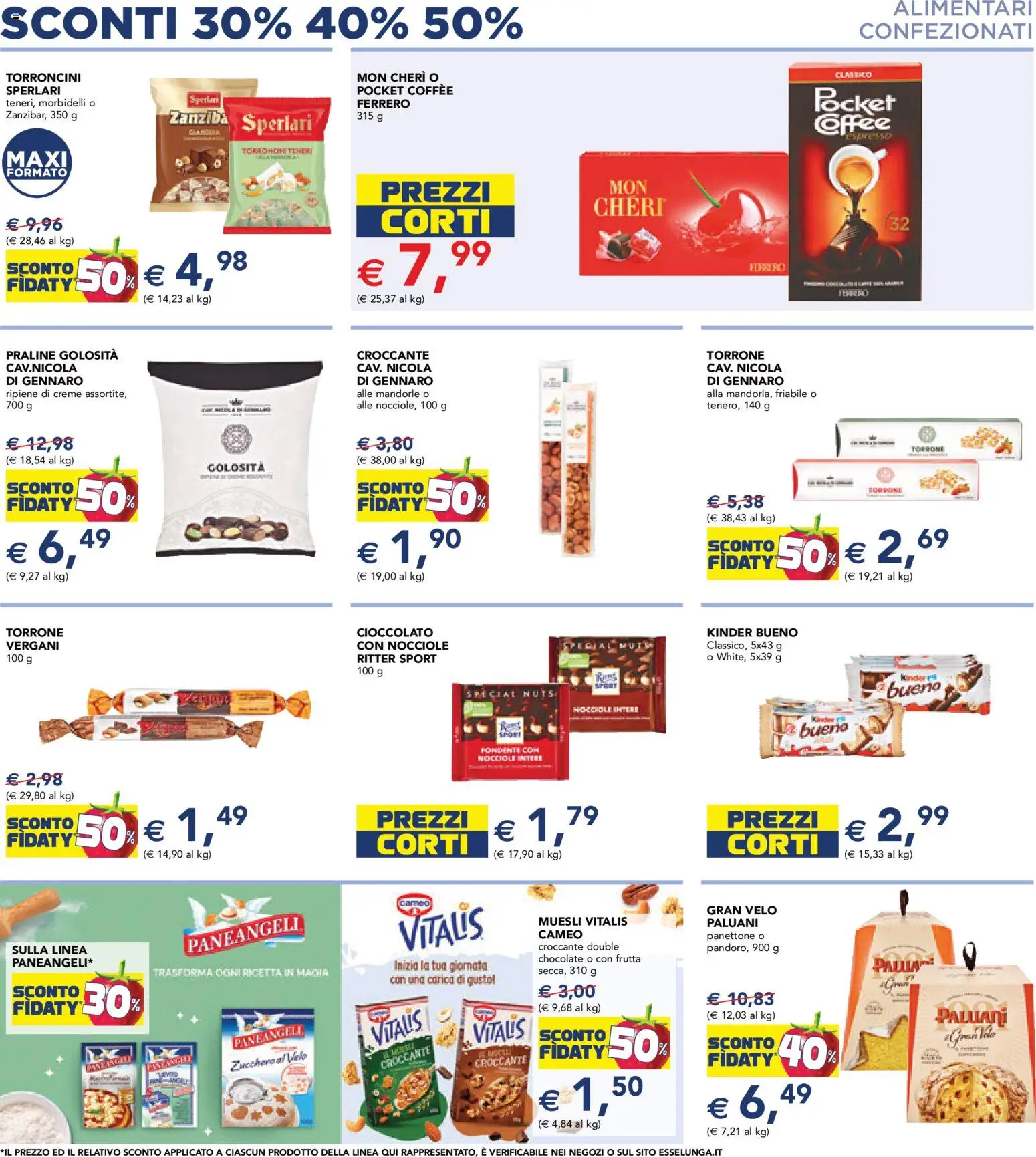 Volantino Esselunga S del 17.11.2025 | Pagina: 9 | Prodotti: Muesli, Cioccolato, Mandorle, Panettone