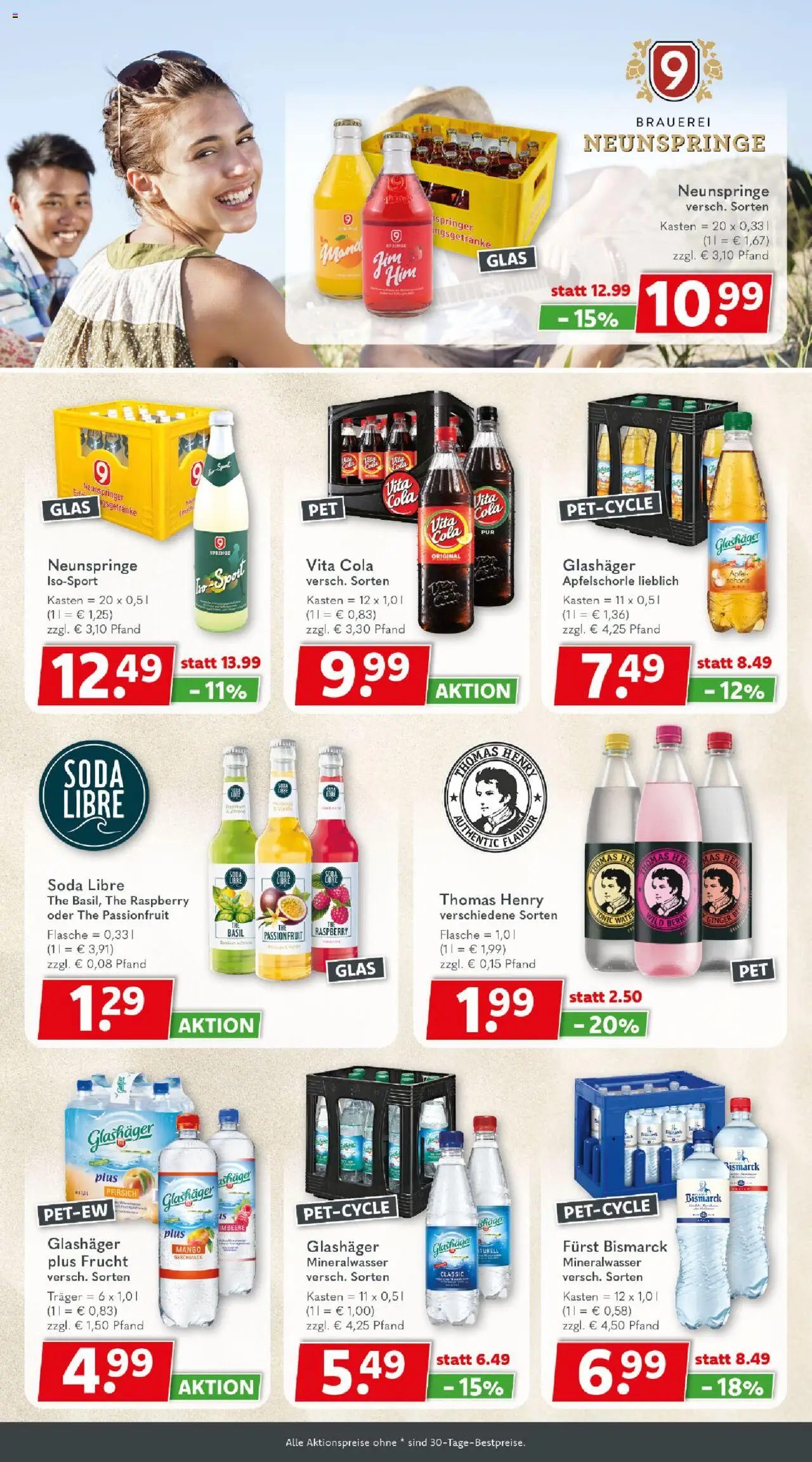 Getränkeland Prospekt 	 - gültig ab dem 04.08.2025 | Seite: 7 | Produkte: Cola, Mineralwasser, Mango, Pfirsich