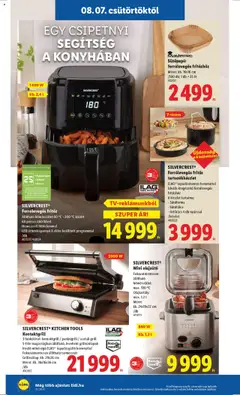 Lidl akciós ujság - amely érvényes a következő dátumtól: 07.08.2025 | Oldal: 22 | Termékek: Fritőz, Sütőforma, Grill, Olajsütő