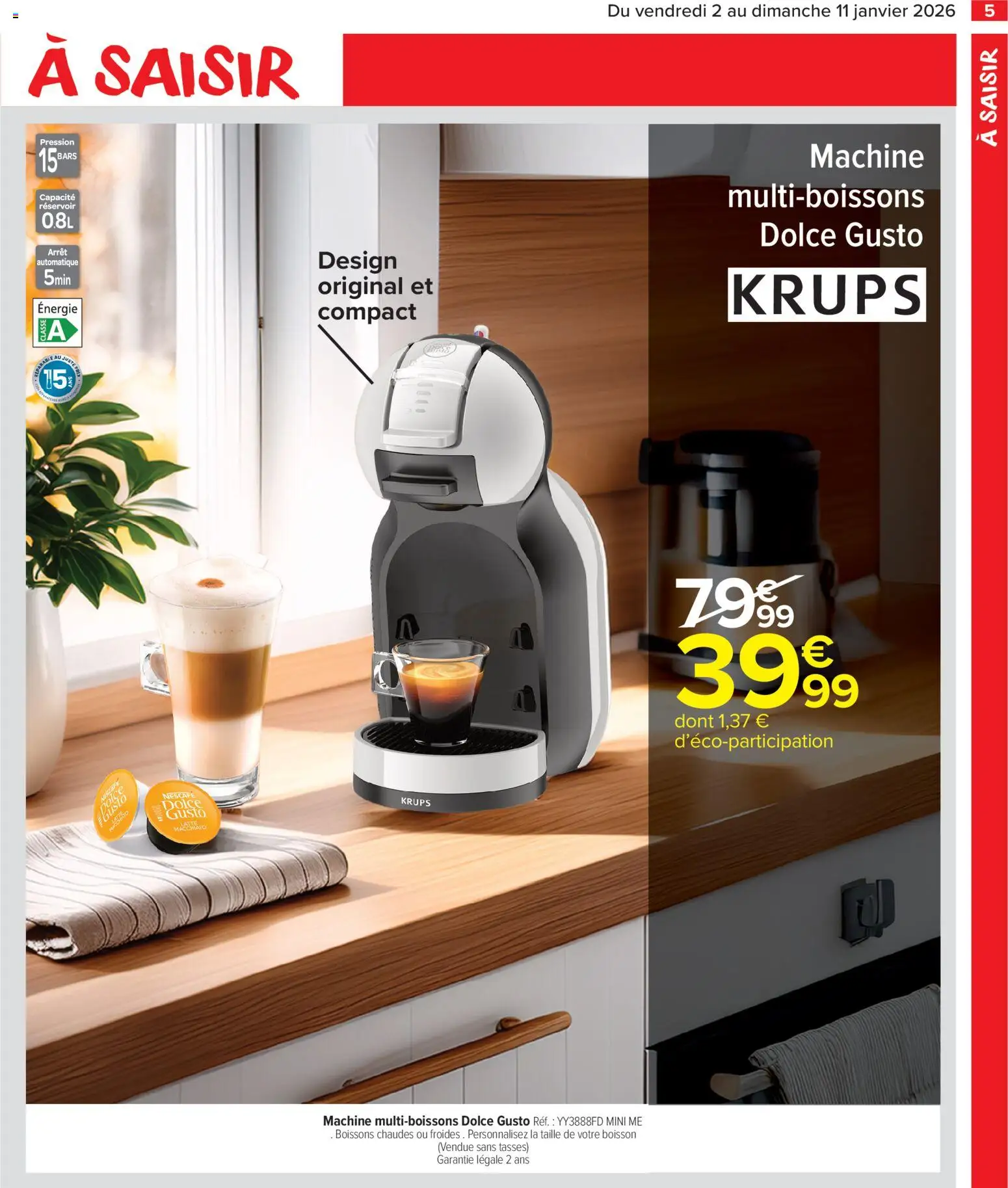 {H1} | Page: 7 | Produits: Dolce Gusto, Krups, Tasses
