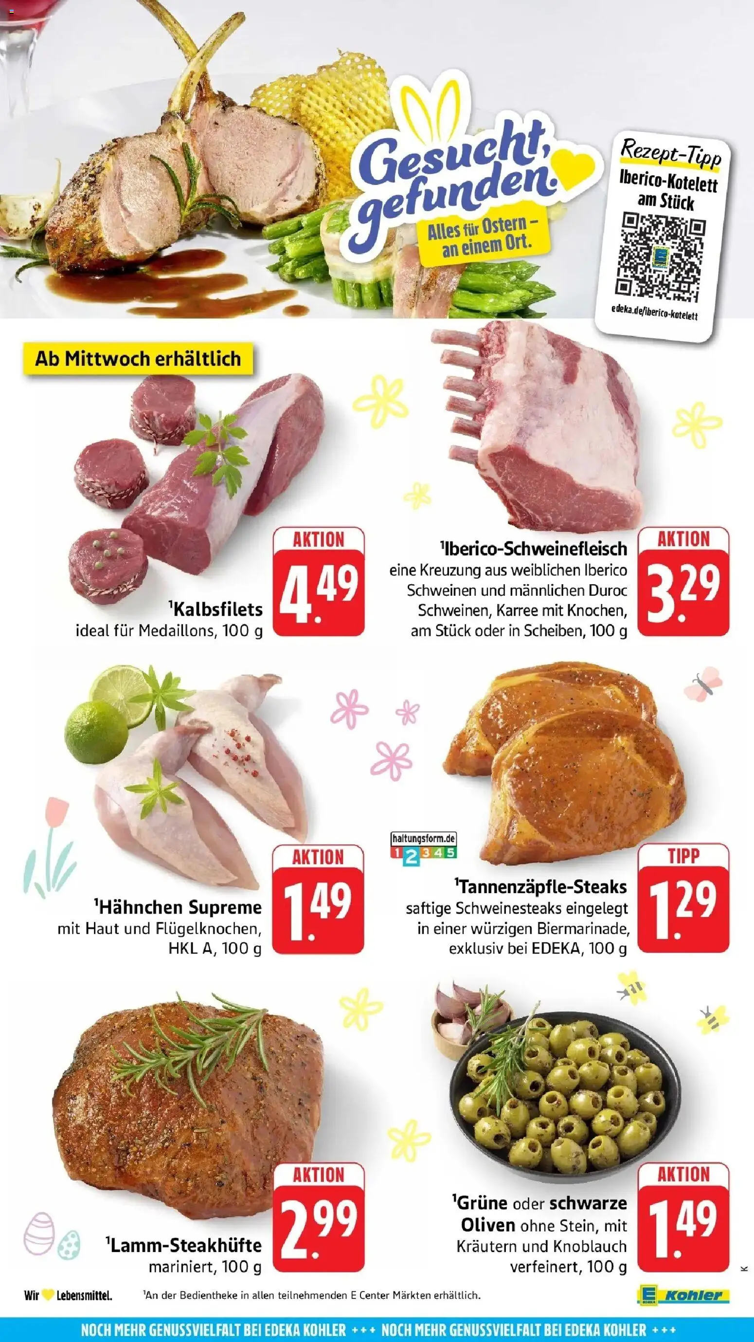 Edeka prospekt Ettenheim	 – gültig ab 29.03.2026 | Seite: 56 | Produkte: Hahnchen, Knoblauch, Steak