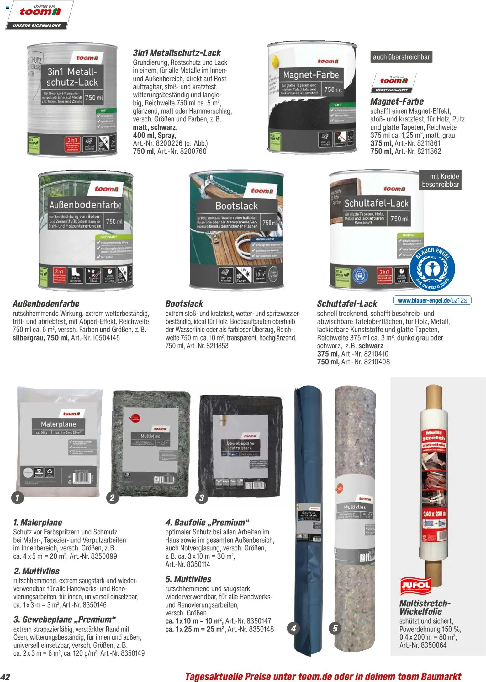 Toom Baumarkt  Wohnen & Haushalt 2026 – gültig ab 01.01.2026 | Seite: 42 | Produkte: Tür