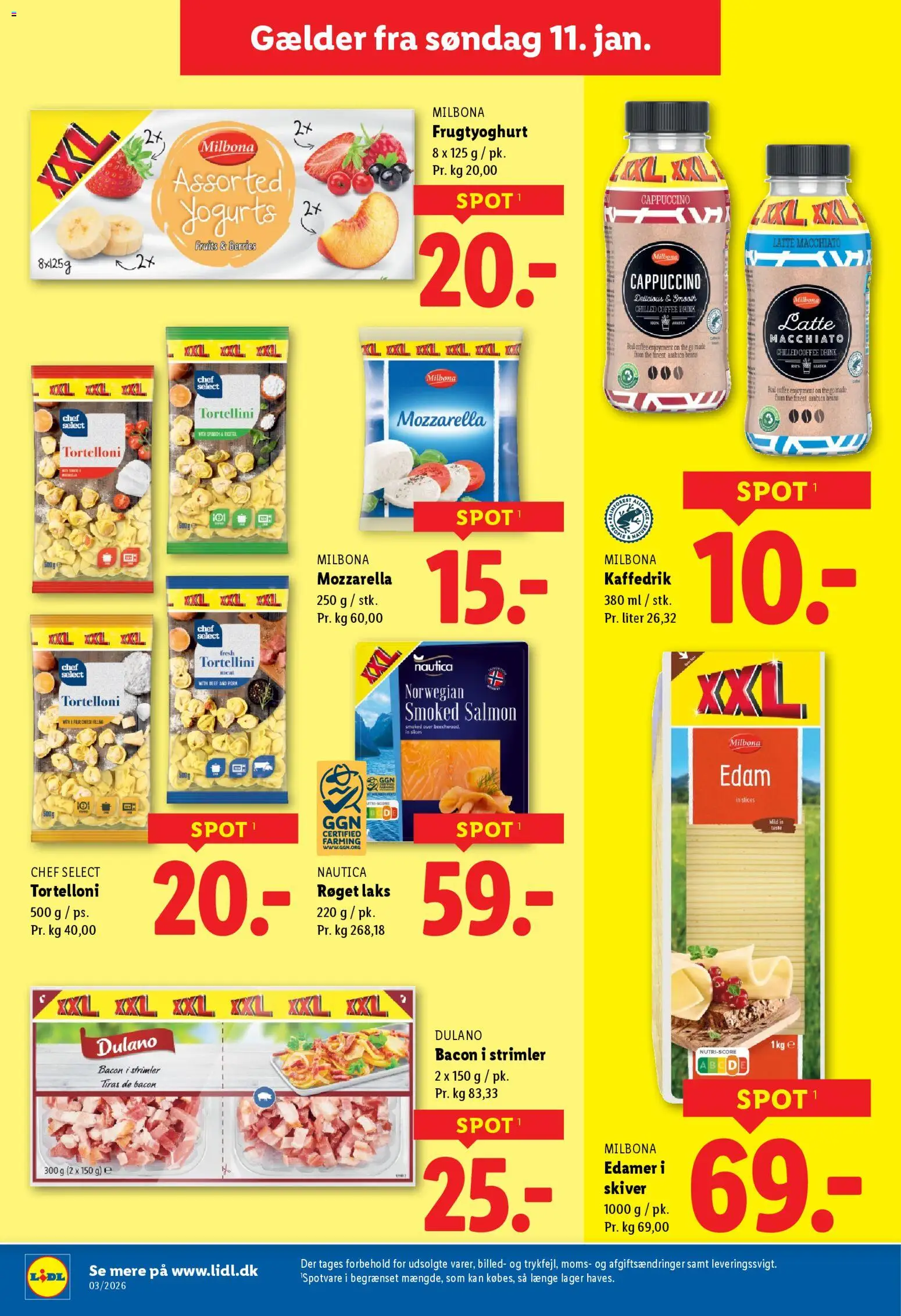Lidl tilbudsavis – gyldig fra 11.01.2026 | Side: 25 | Produkter: Bacon, Mozzarella, Søm