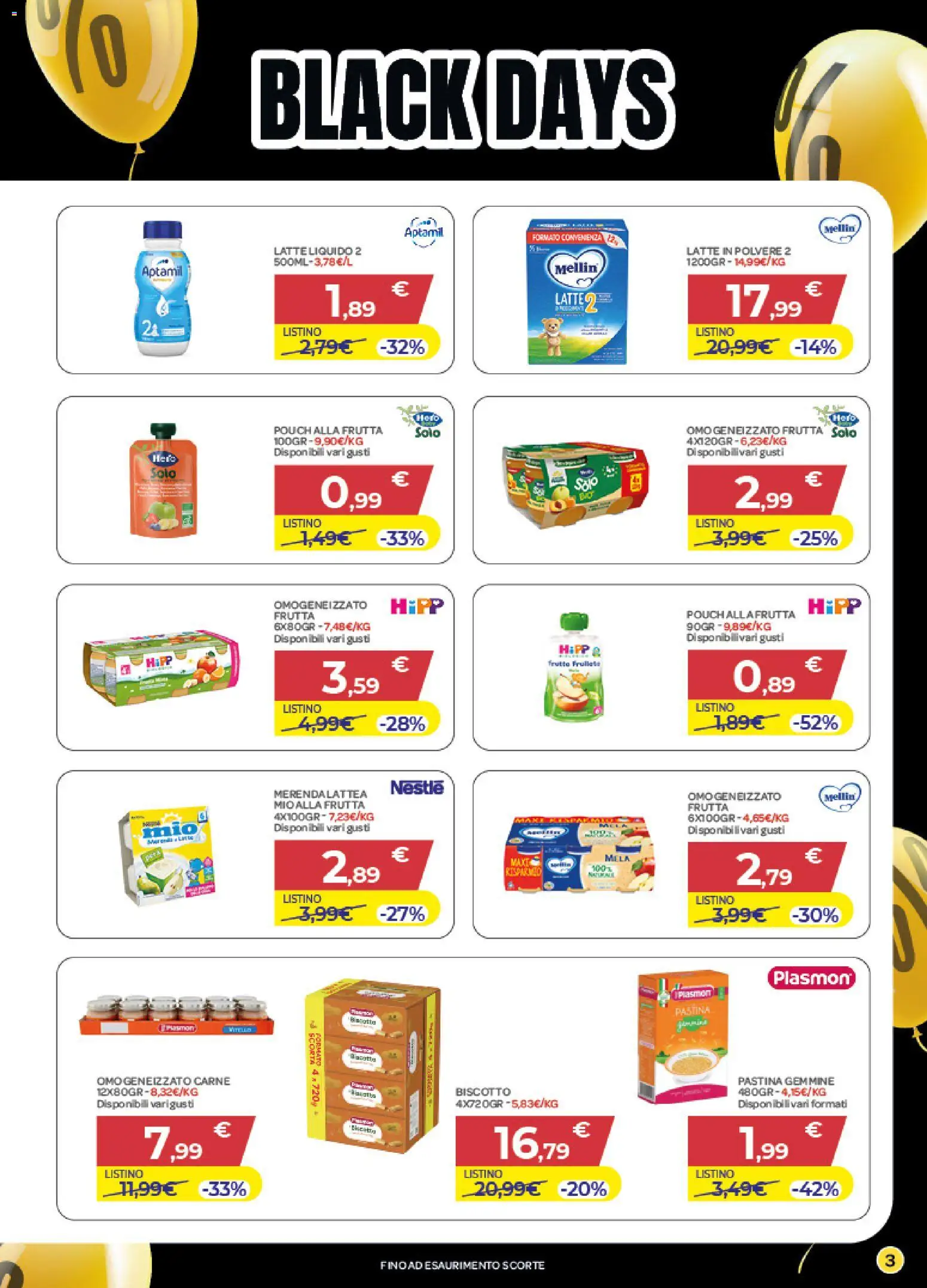 Volantino Bimbo store del 20.11.2025 | Pagina: 3 | Prodotti: Frutta, Latte