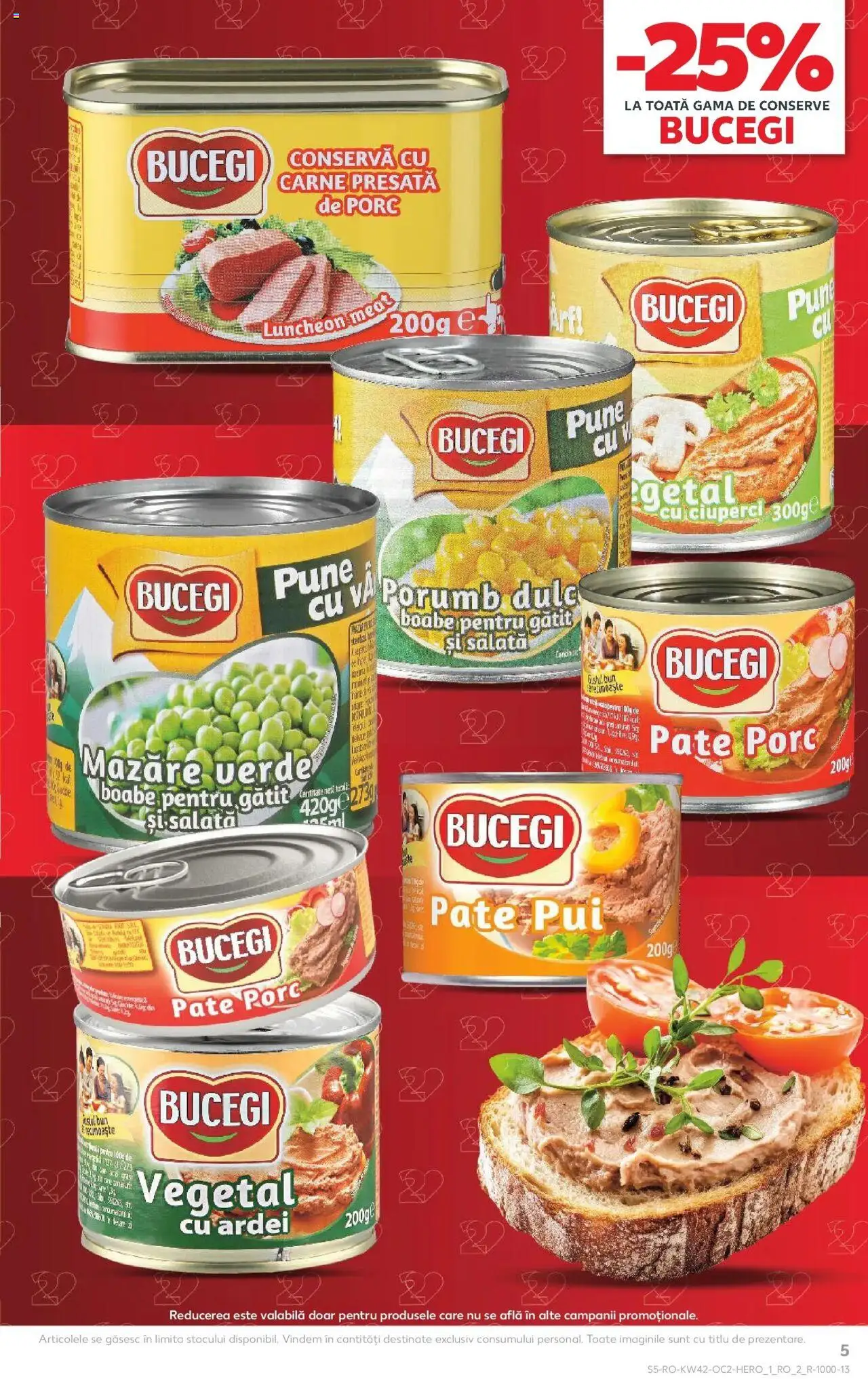 Noul catalog Kaufland – valabil de la 15.10.2025 | Pagină: 5 | Produse: Hacıyatmaz Kedi Oyuncağı, Ciuperci, Ardei, Salată