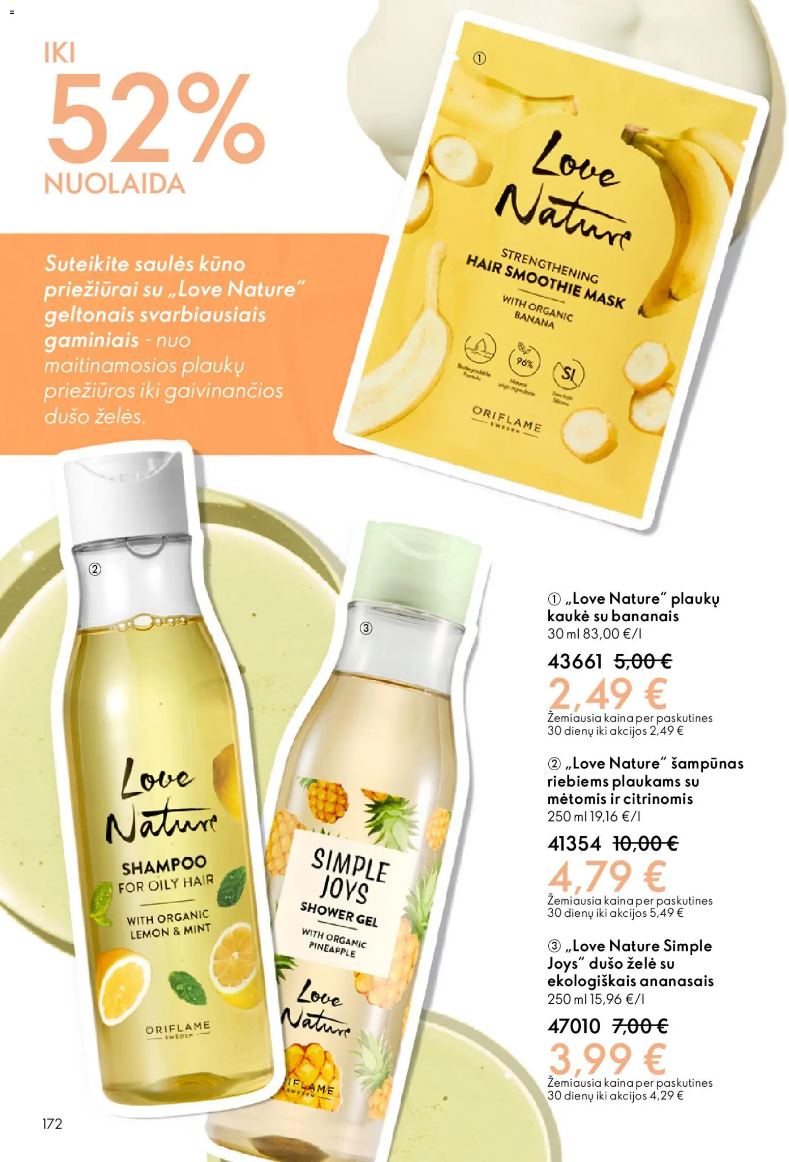 Oriflame akcijos nuo 18.02.2026 | Puslapis: 172 | Prekių: Šampūnas, Kaukė, Dušo želė