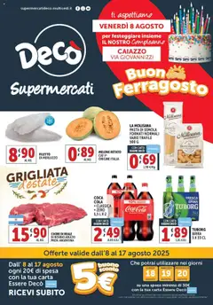 Anteprima del volantino Decò Supermercati - Caiazzo catalogo valido a partire dal 08.08.2025