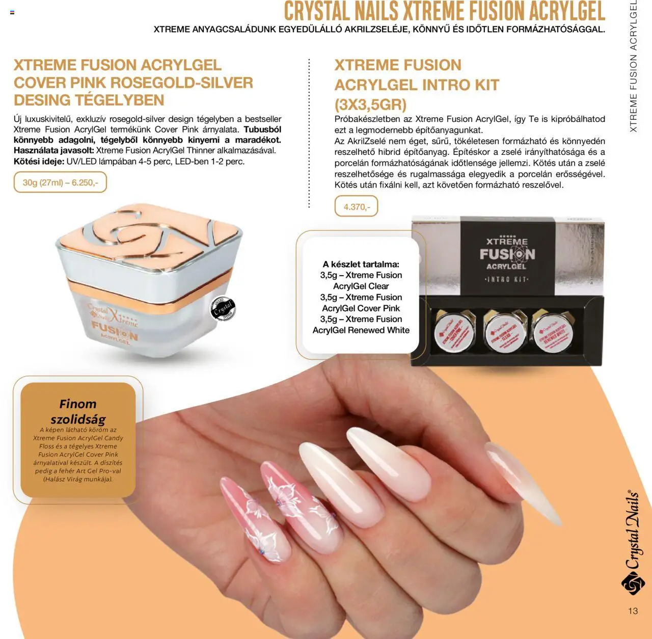 Crystal Nails akciós ujság - amely érvényes a következő dátumtól: 01.01.2024 | Oldal: 13 | Termékek: Virag