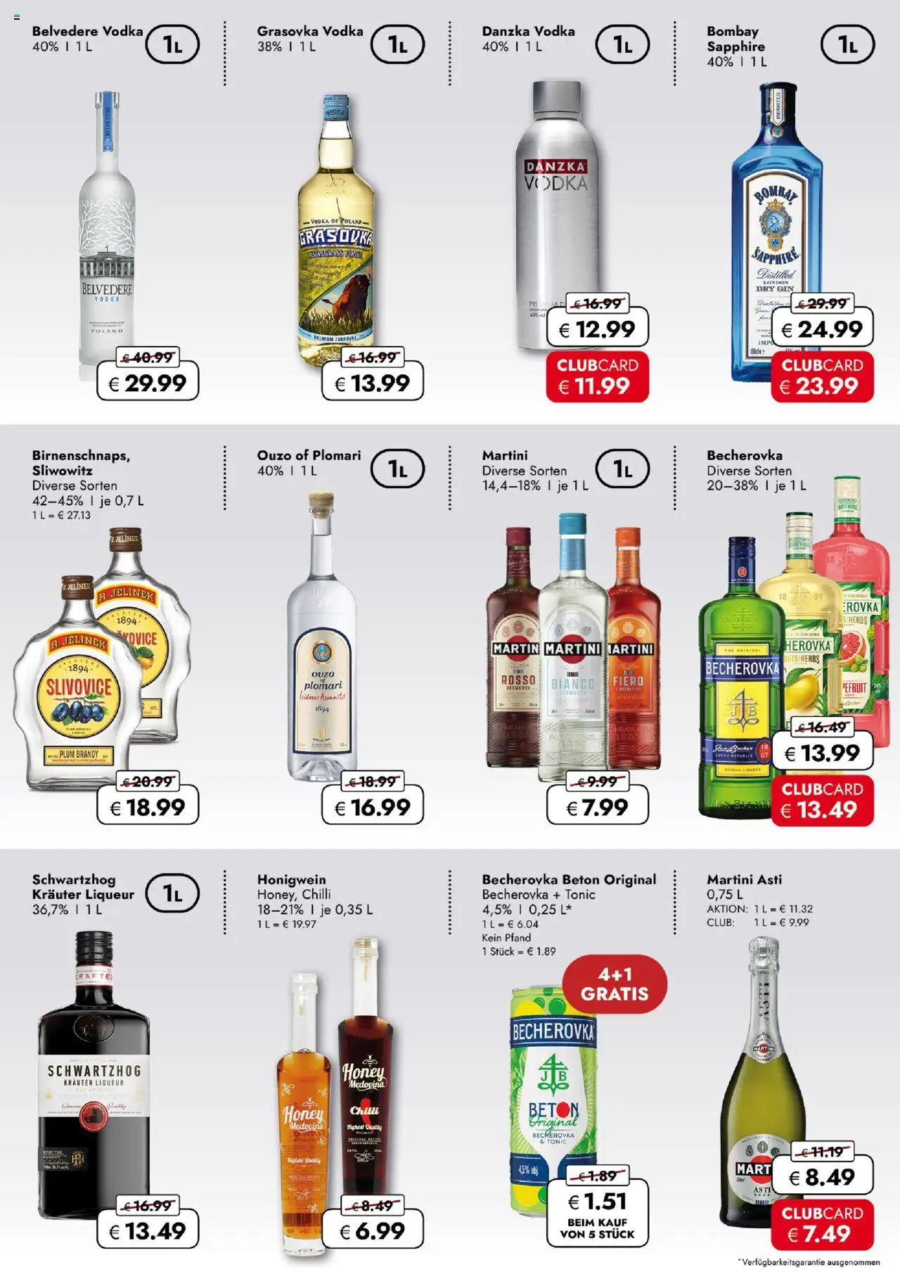 Travel Free leták od 03.10.2025 | Strana: 4 | Produkty: Vodka, Martini asti, Becherovka, Dry gin
