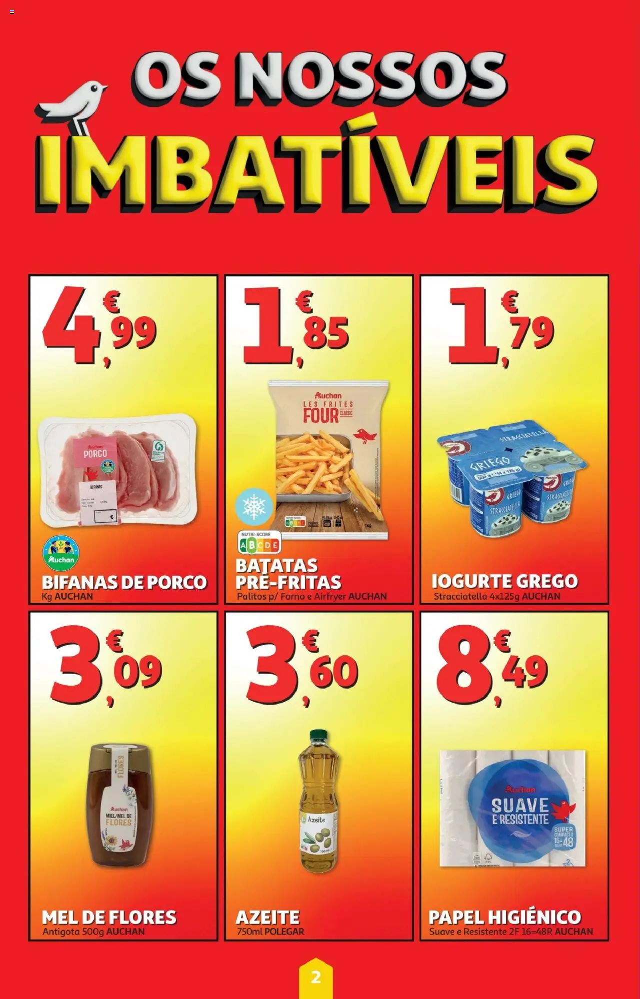 Minipreço folheto │ válido de 02.10.2025 | Página: 2 | Produtos: Forno, Flores, Iogurte, Mel
