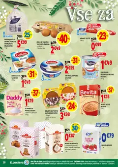 E.leclerc katalog akcije – veljaven od 03.12.2025 | Stran: 18 | Izdelki: Keksi, Mleko, Jajca, Sladkor