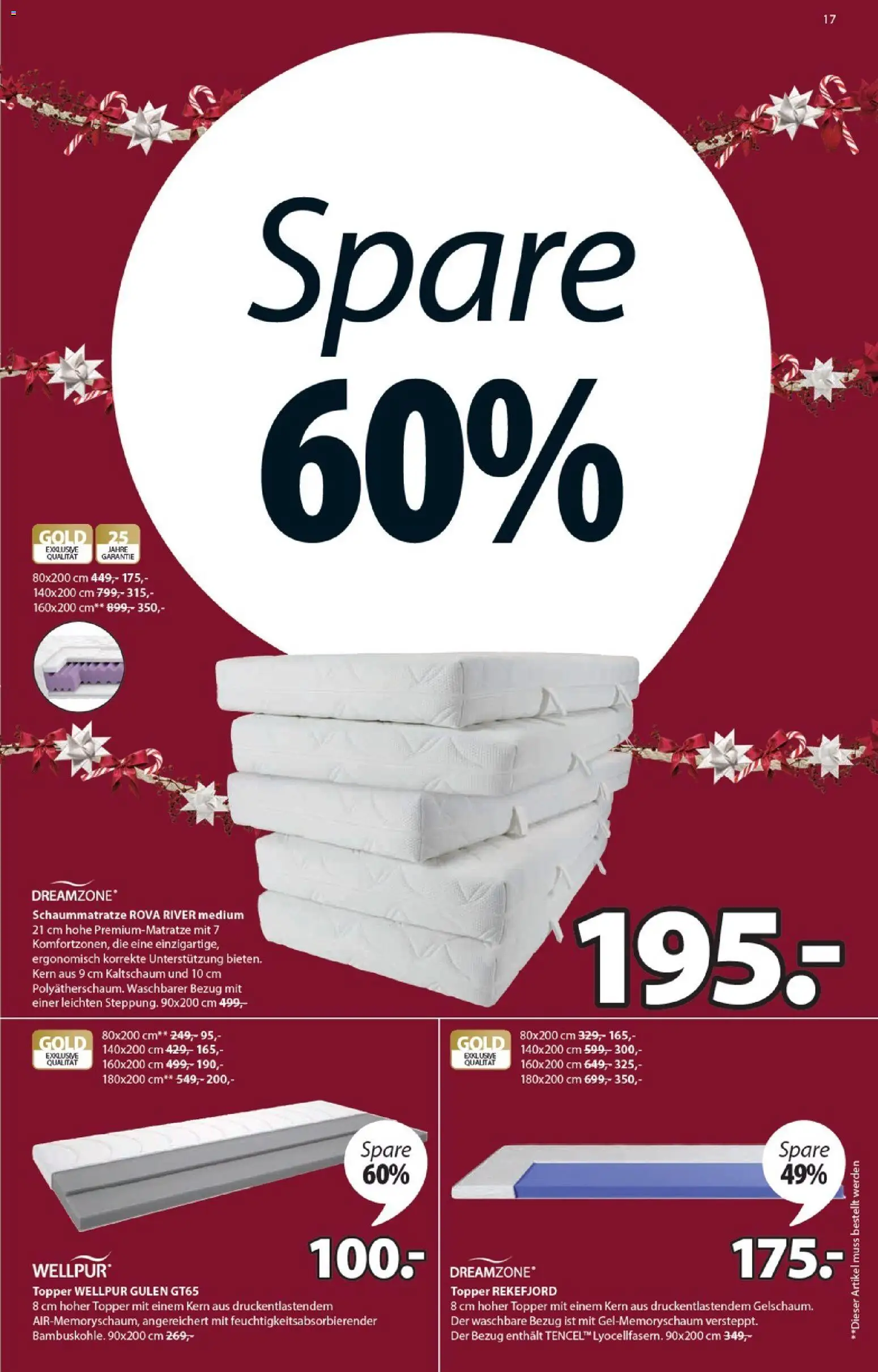 JYSK Aktionen – gültig ab 04.11.2025 | Seite: 17 | Produkte: Topper